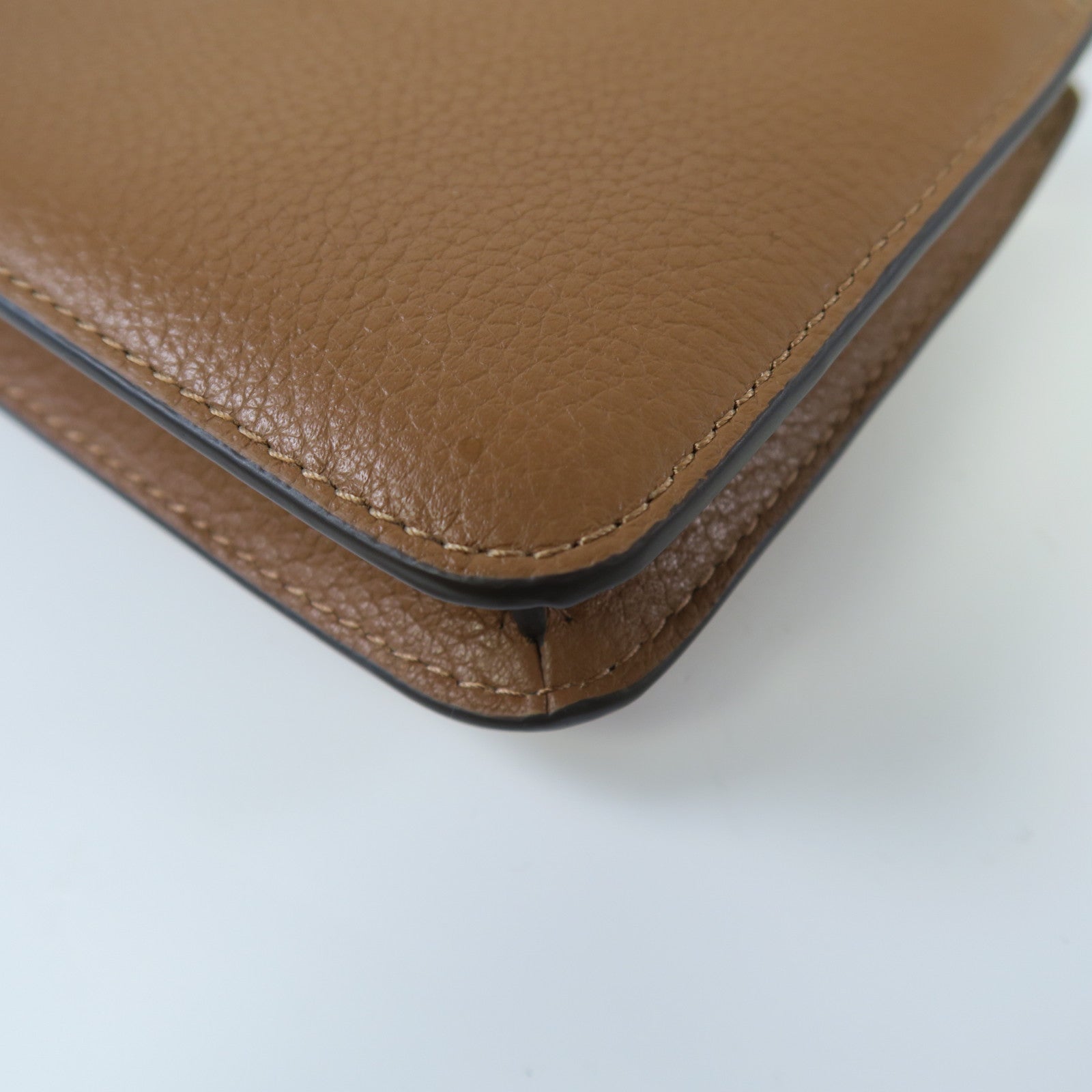 Kate Spade 牛皮皮革Shoulder Bag金扣肩背袋啡色