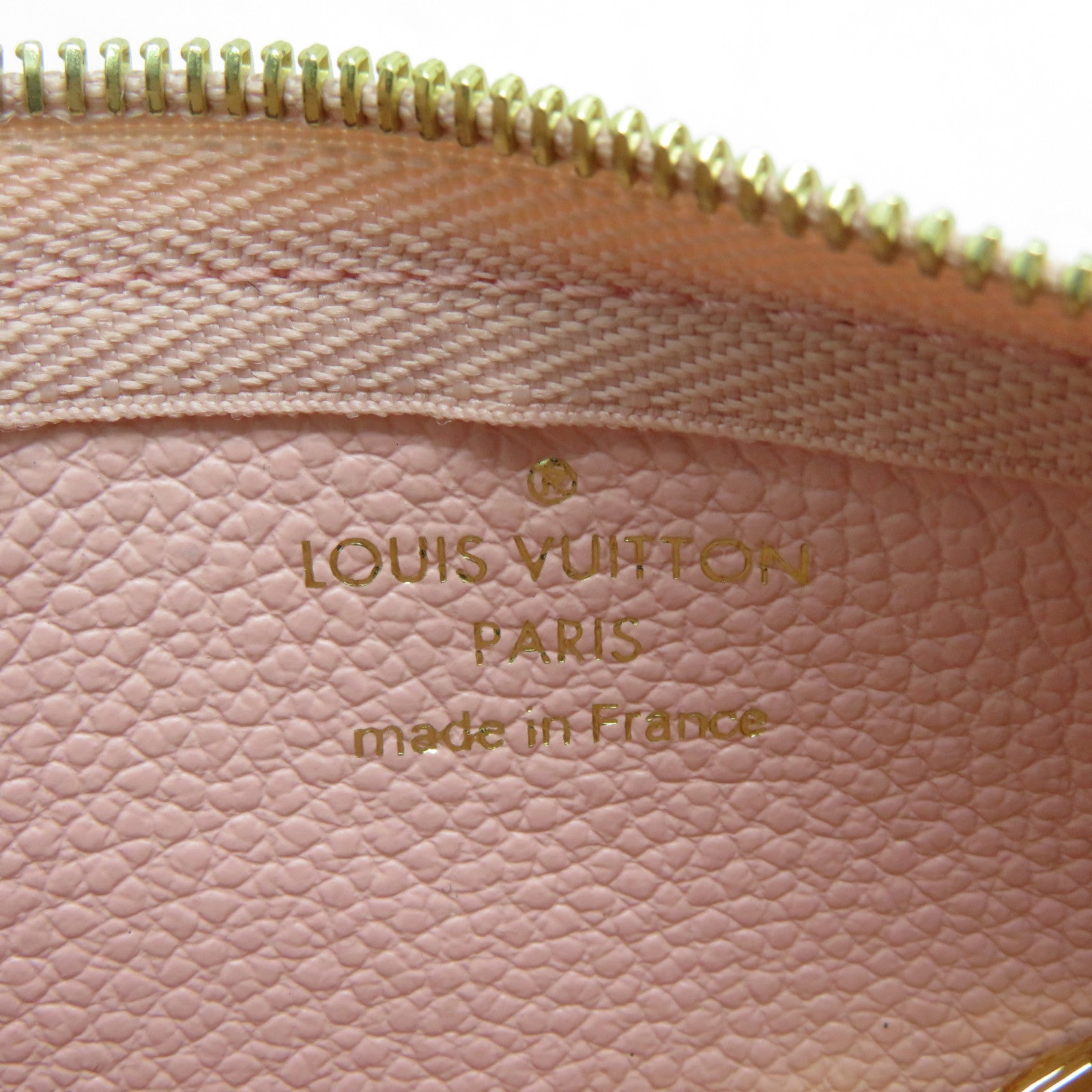 LOUIS VUITTON Monogram Empreinte Card Case金扣卡片套粉紅色
