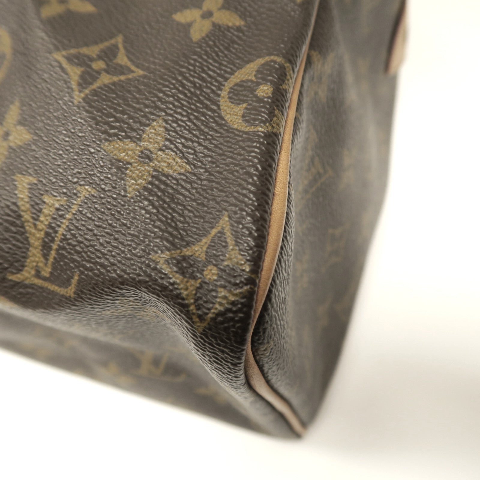 LOUIS VUITTON Monogram Speedy 25金扣手挽袋啡色