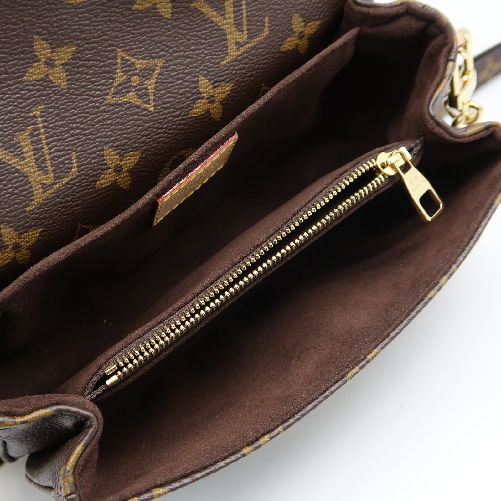 LOUIS VUITTON Monogram Pochette Metis East West金扣手挽肩背兩用袋啡色