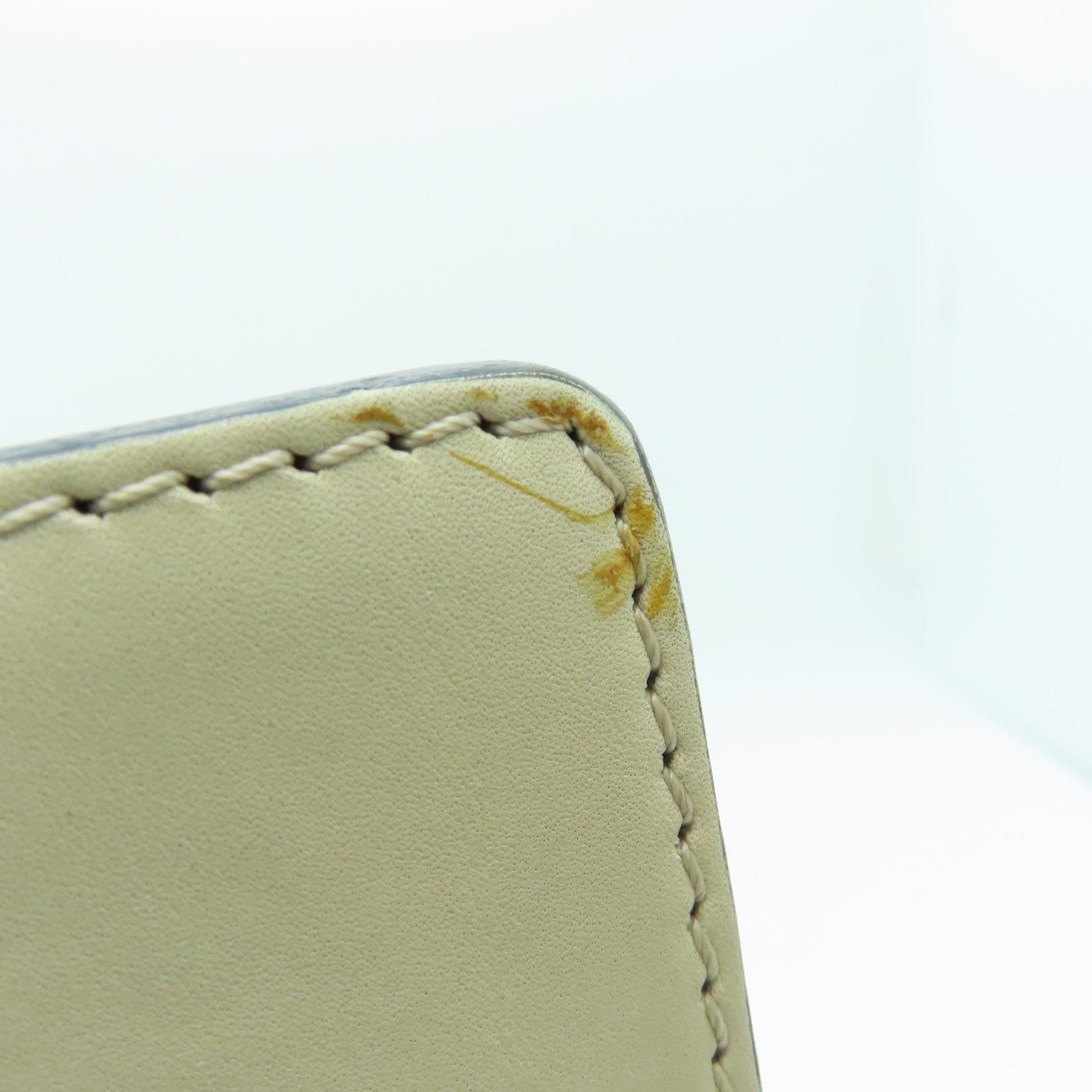CELINE Leather Micro Luggage Gold Buckle Shoulder Bag Beige