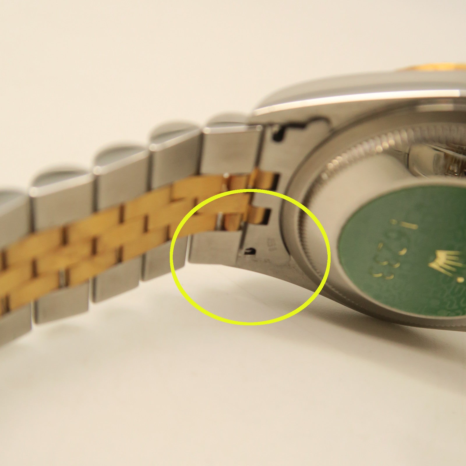 ROLEX Datejust 18K Gold/Stainless Steel Watch Automatic Movement Gold/Silver
