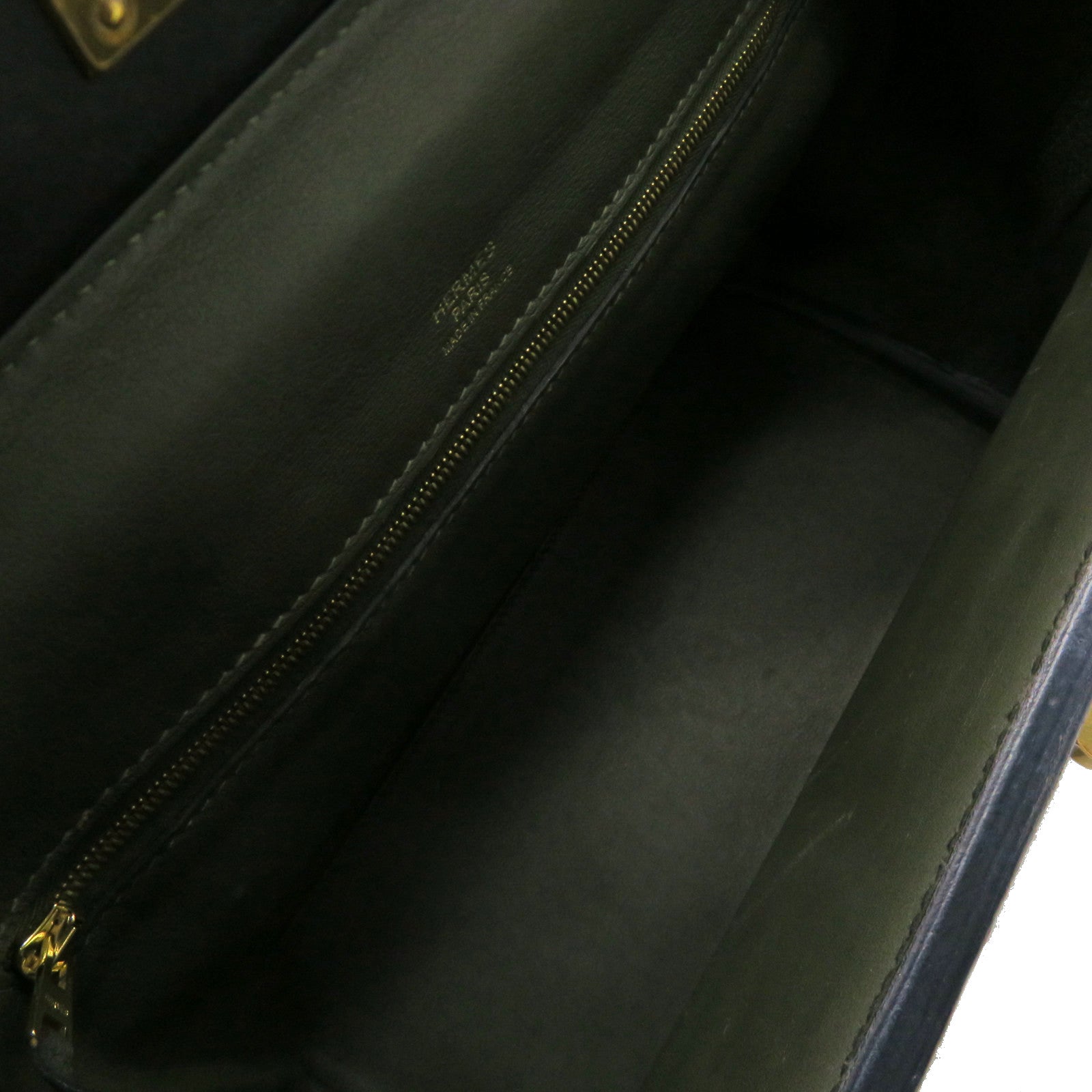 HERMES Clemence皮革24/24 29cm 2Way Shoulder Bag金扣手挽肩背两用袋61/60绿色