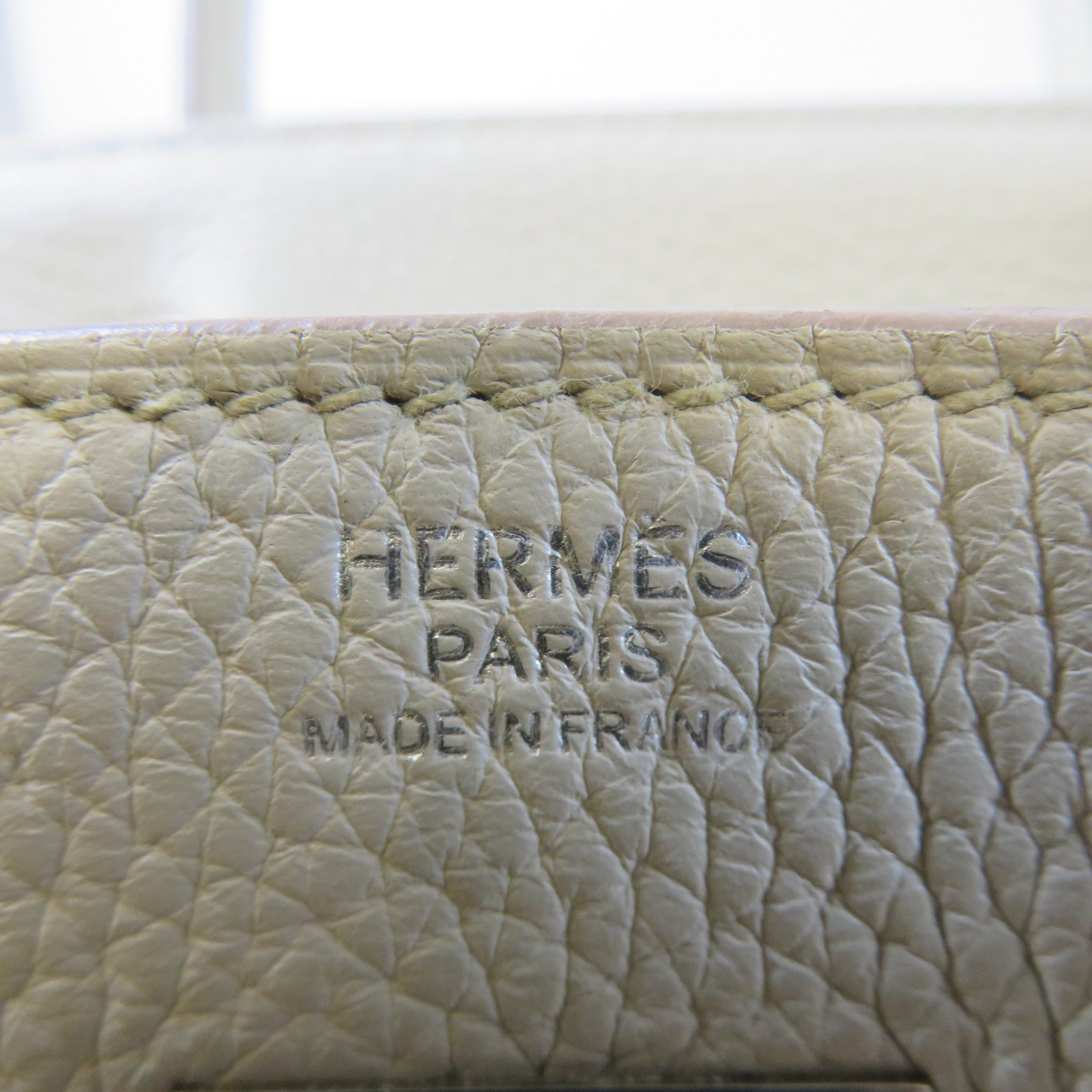 HERMES Togo皮革Birkin 30銀扣手挽袋奶油白色