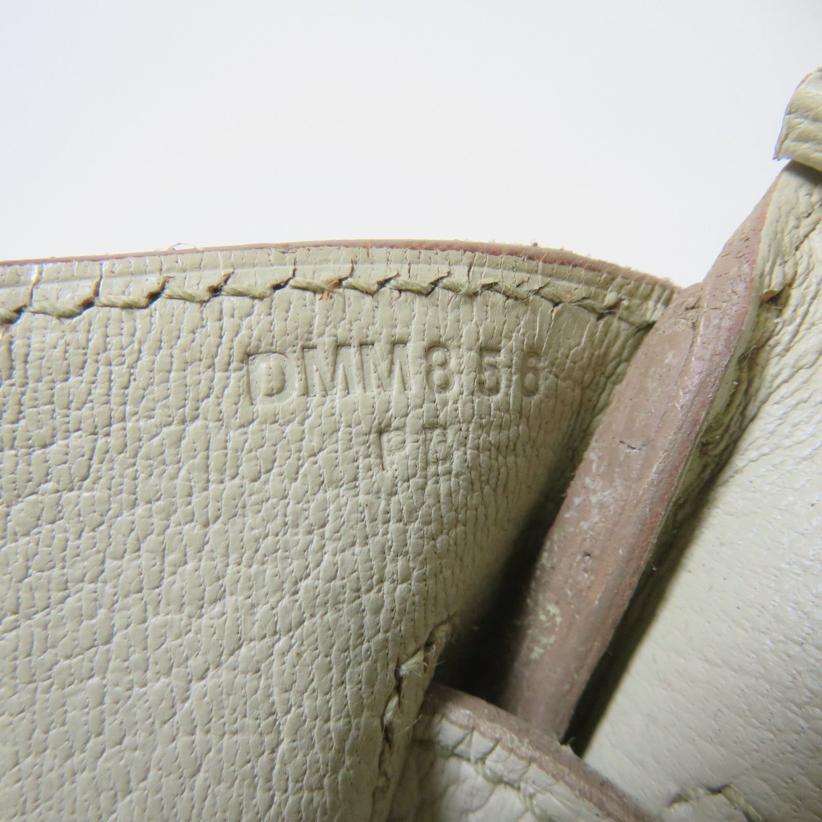 HERMES Togo皮革Birkin 30銀扣手挽袋奶油白色