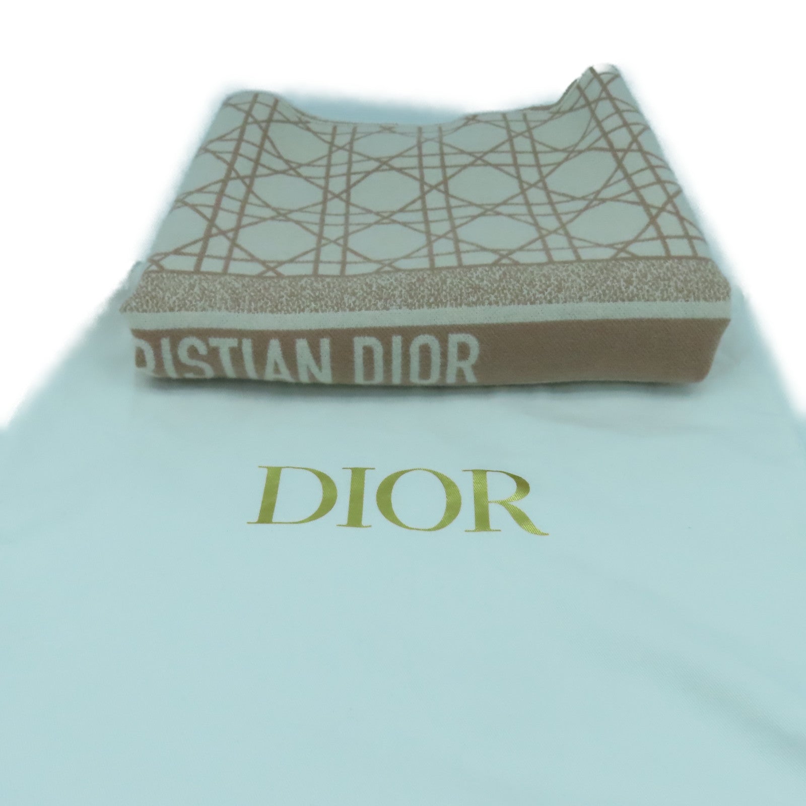 Dior 羊絨/羊毛Cannage Scarf圍巾粉紅色
