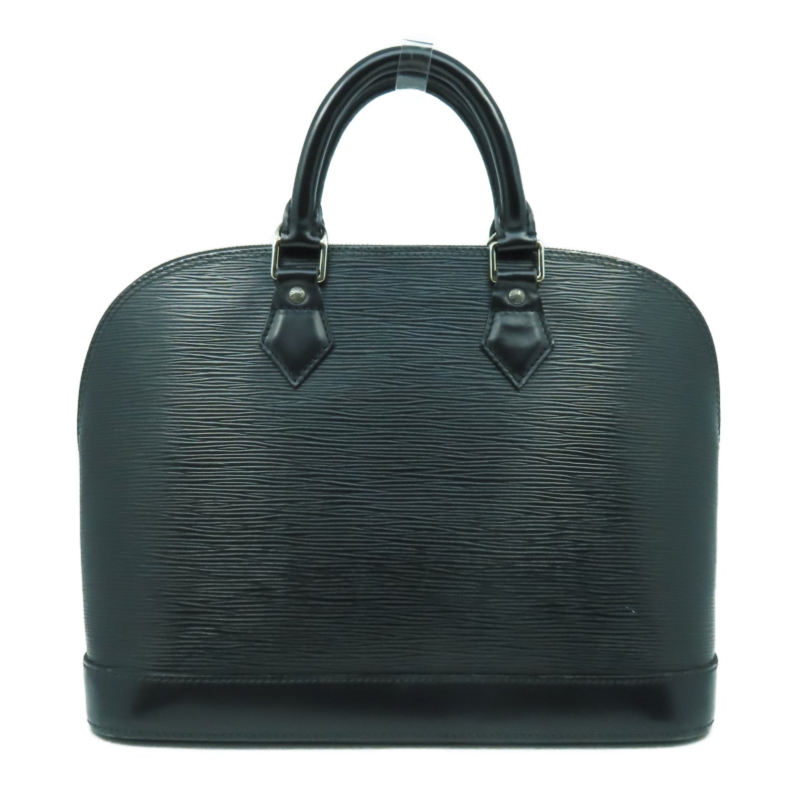 LOUIS VUITTON Epi Alma PM銀扣手挽袋黑色