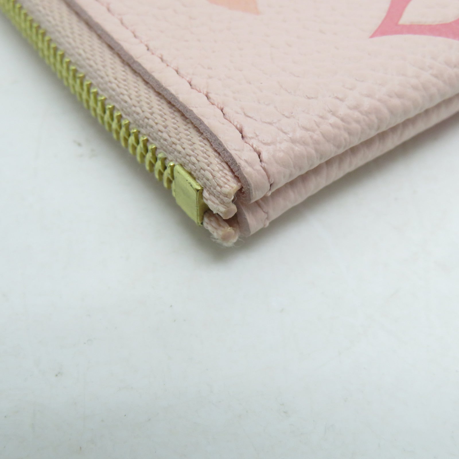 LOUIS VUITTON Monogram Empreinte Card Case金扣卡片套粉紅色