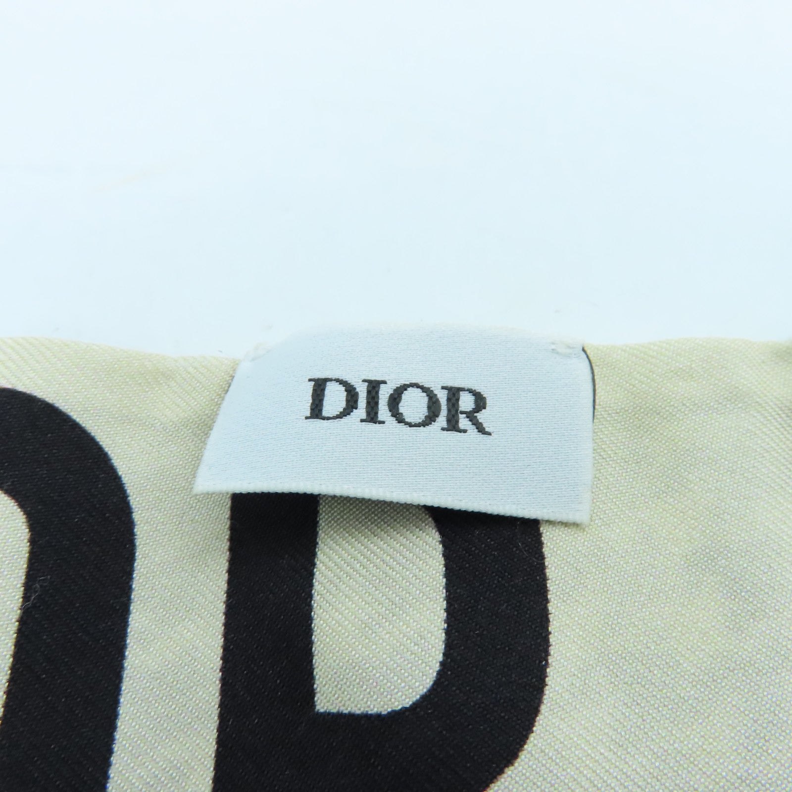 Dior 丝质Mitzah 30 Montaigne Scarf丝巾黑色/白色