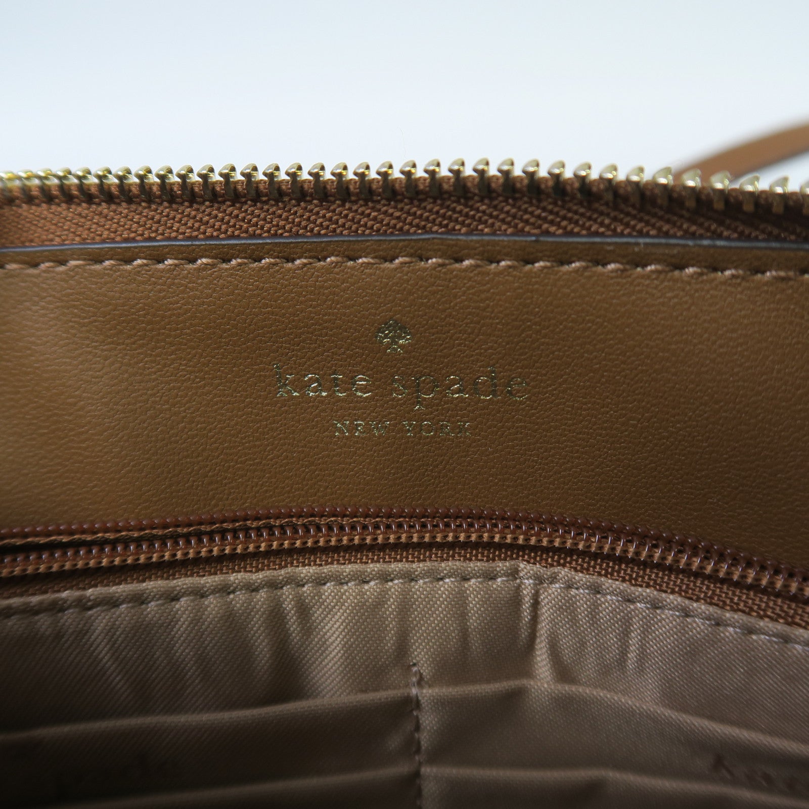 Kate Spade 牛皮皮革Shoulder Bag金扣肩背袋啡色