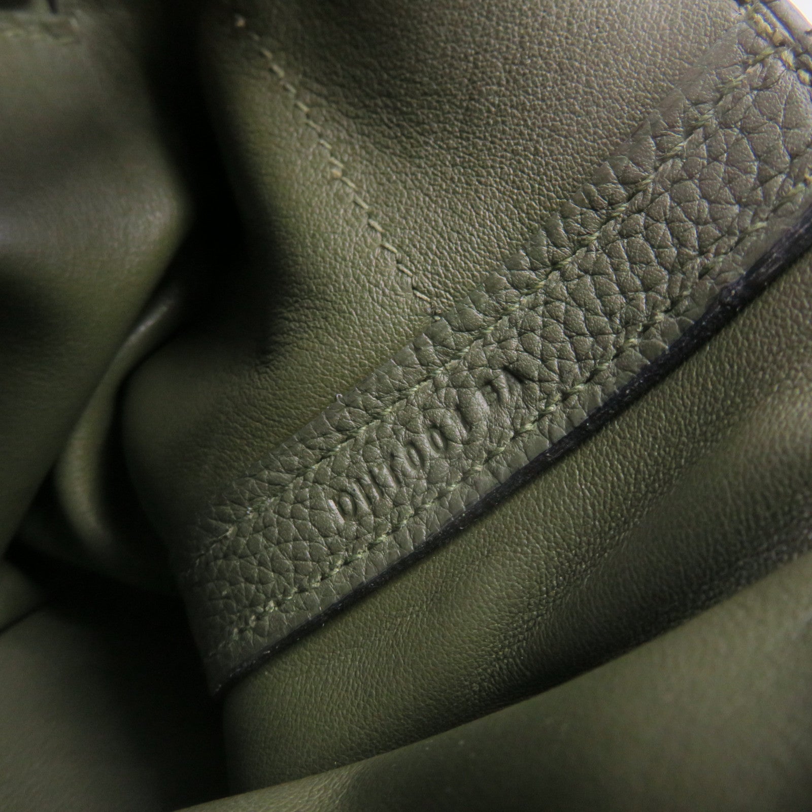 HERMES Clemence皮革24/24 29cm 2Way Shoulder Bag金扣手挽肩背两用袋61/60绿色
