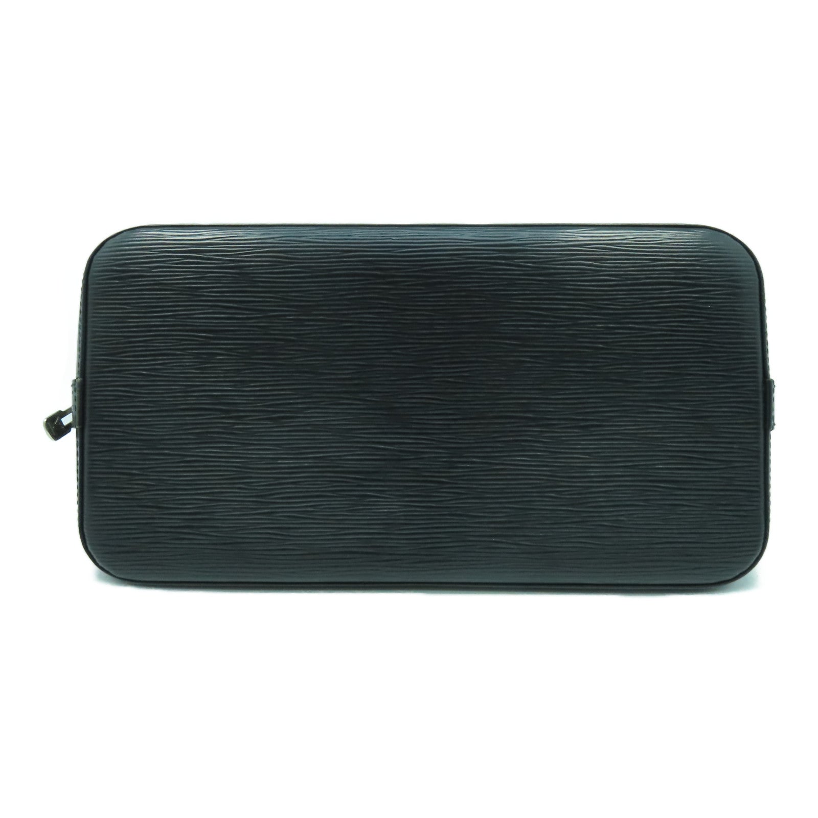 LOUIS VUITTON Epi Alma PM銀扣手挽袋黑色