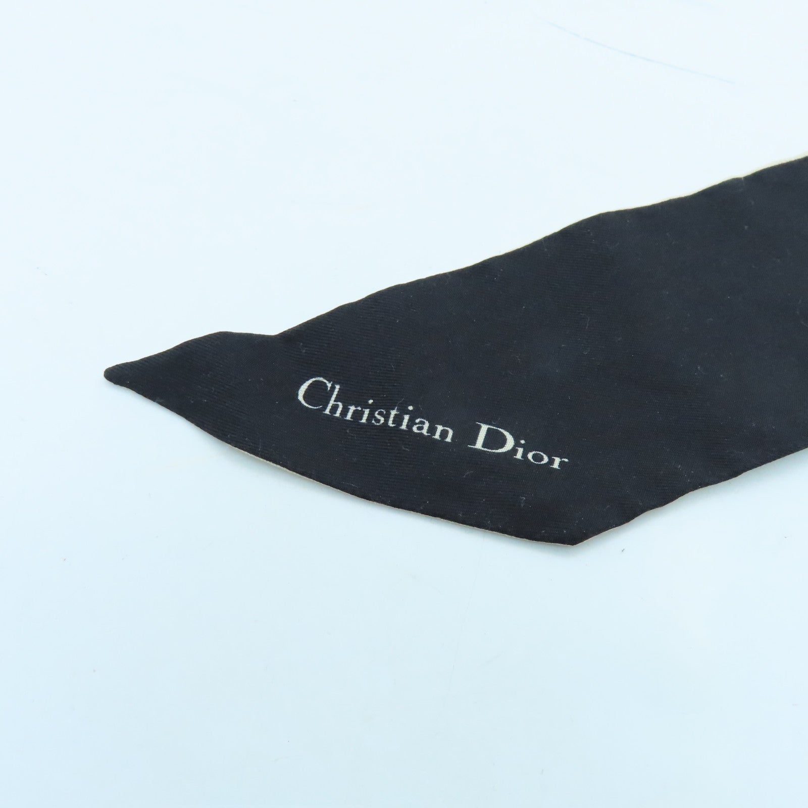Dior 丝质Mitzah 30 Montaigne Scarf丝巾黑色/白色
