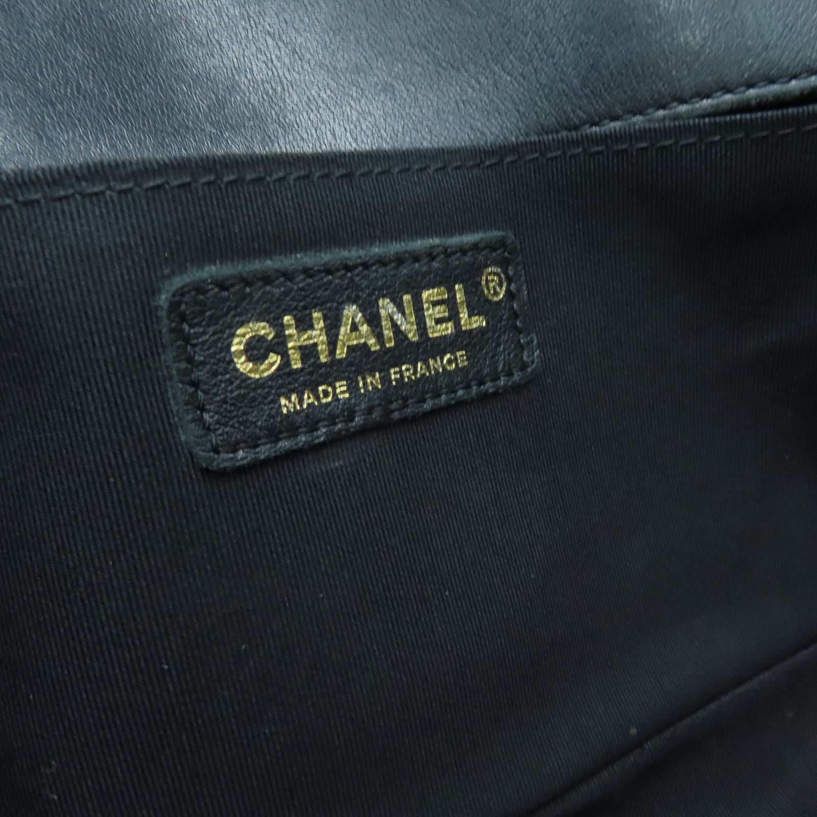 CHANEL 【激减优惠】牛皮皮革Boy Chanel 25cm金扣肩背袋黑色
