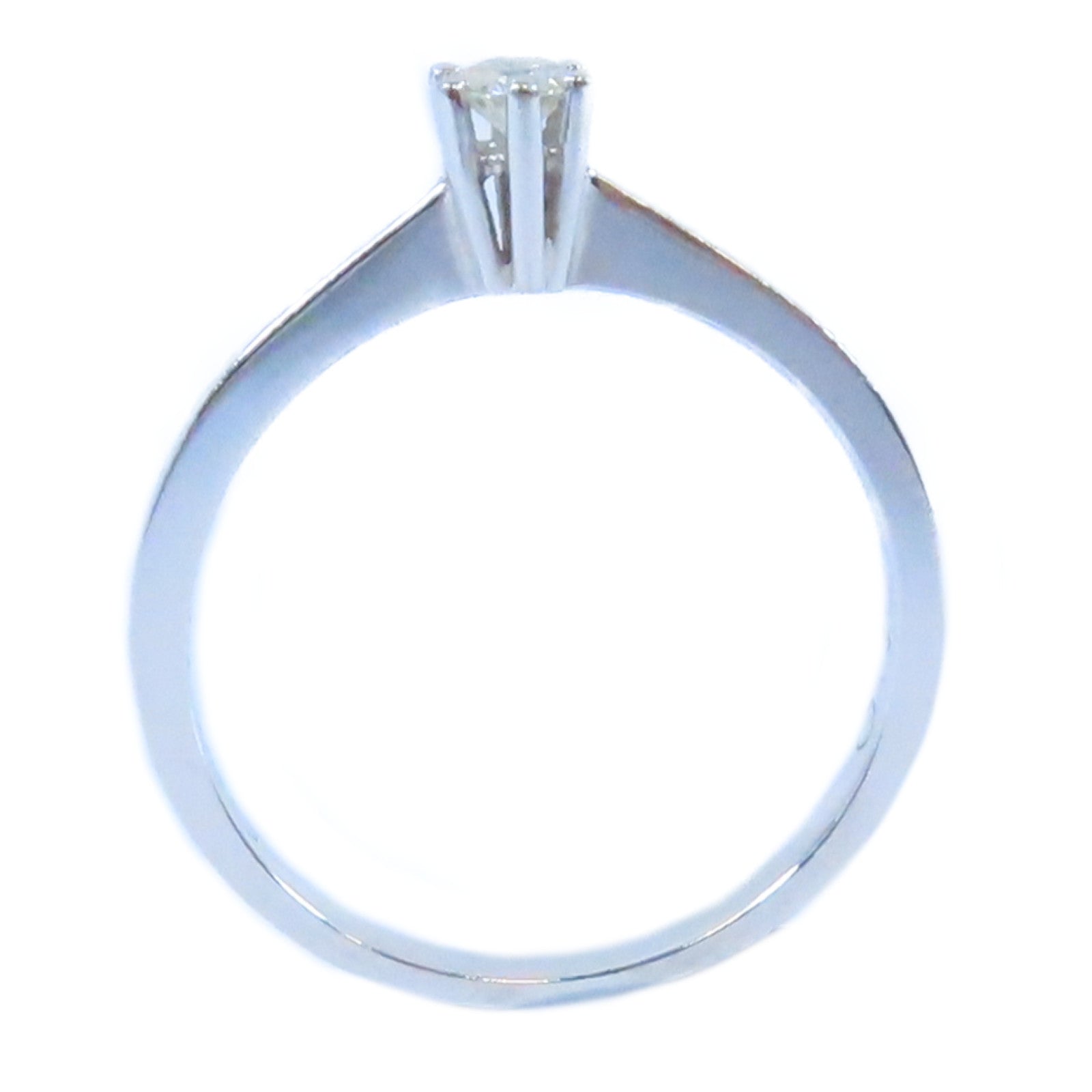 JEWELRY 14K白金Diamond Ring 0.10ct鑽石戒指US#5.5