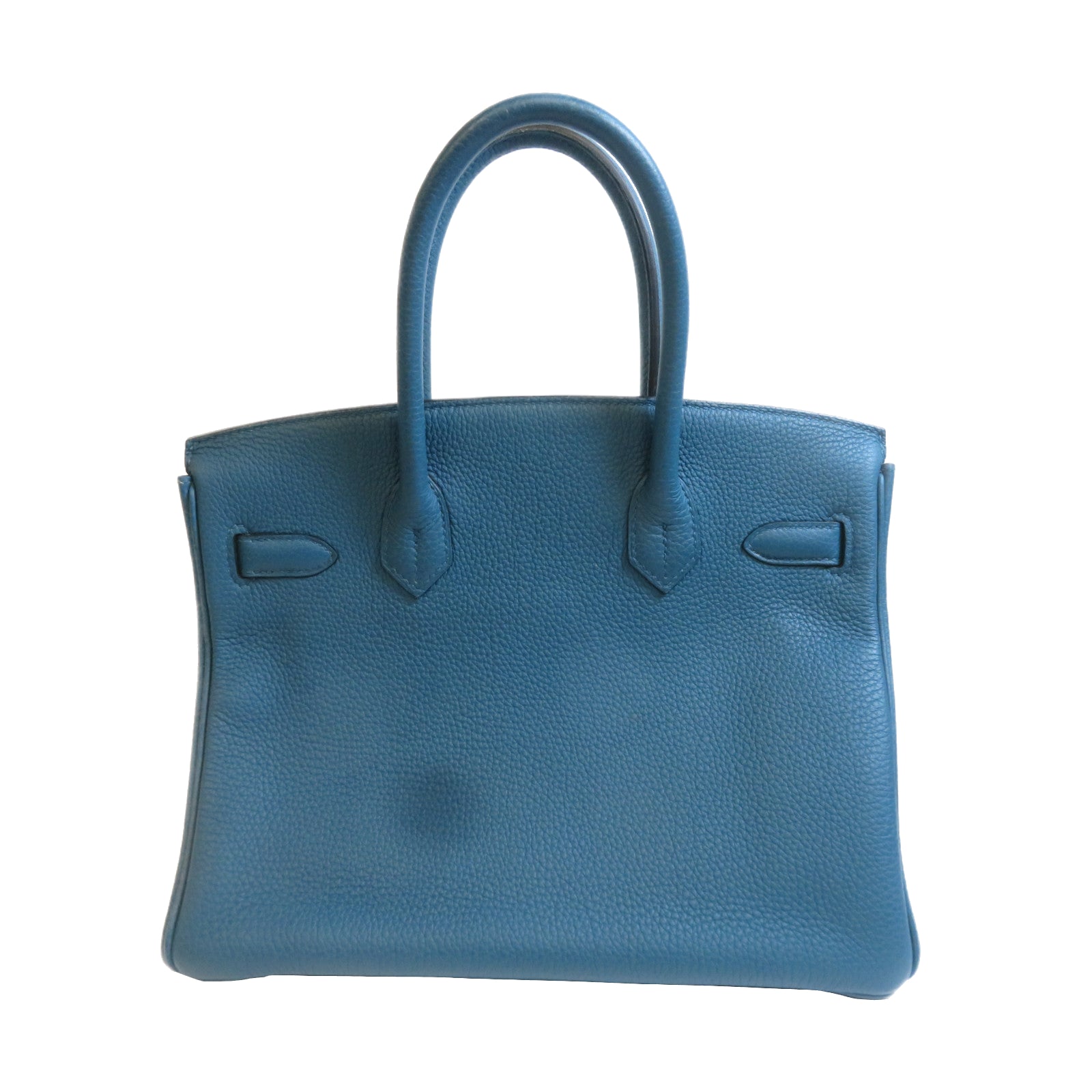HERMES Togo皮革Birkin 30金扣手挽袋伊茲密爾藍色