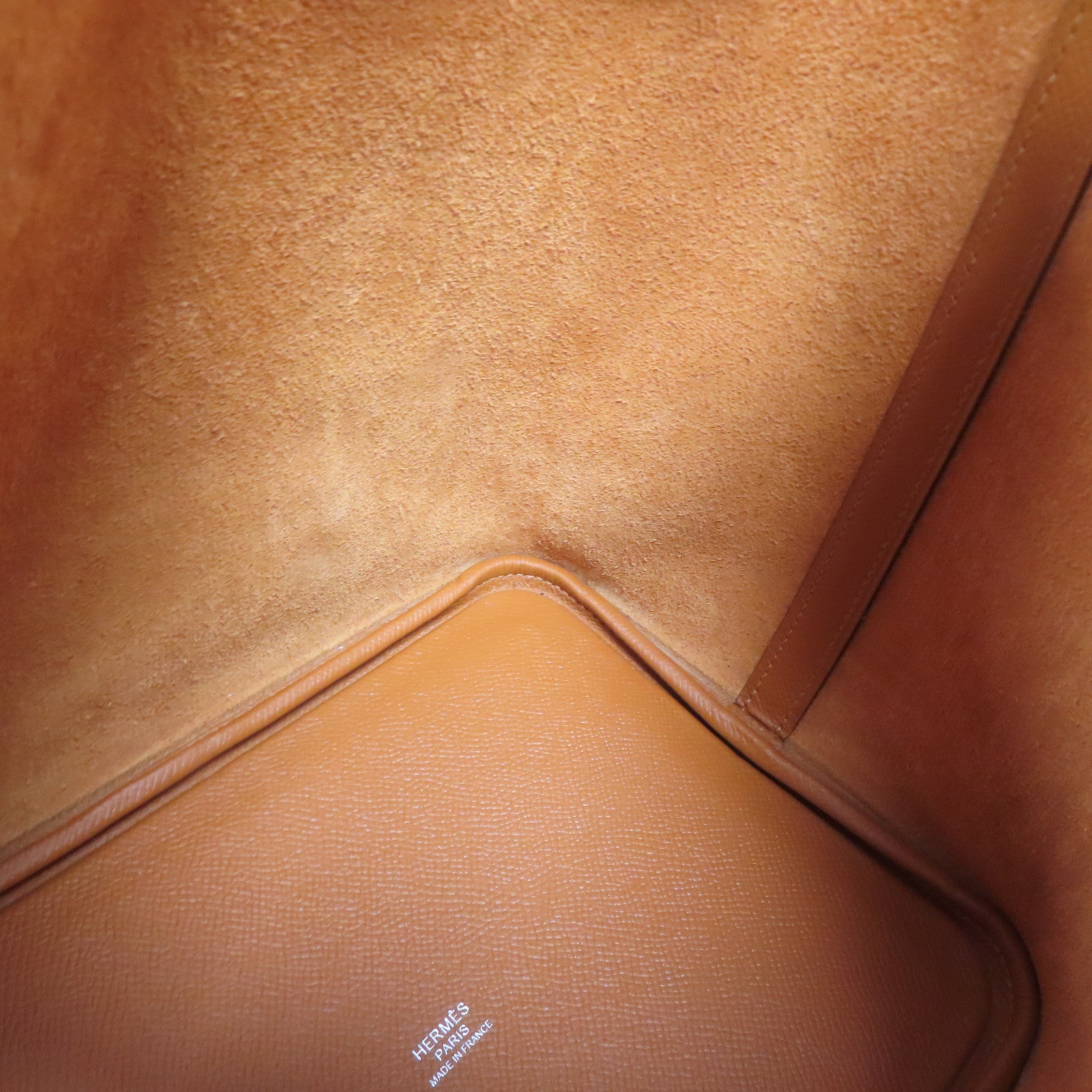 HERMES Espom皮革Picotin MM銀扣手挽袋經典駝色