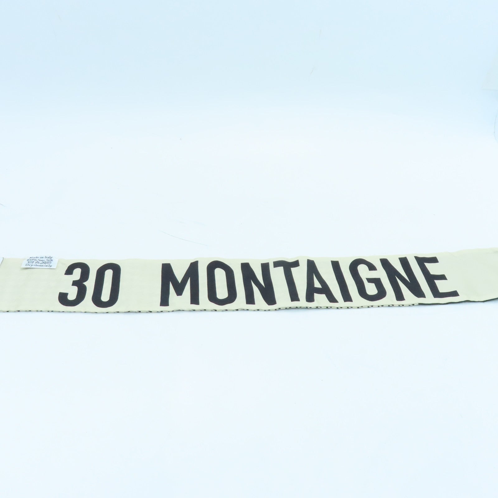 Dior 丝质Mitzah 30 Montaigne Scarf丝巾黑色/白色