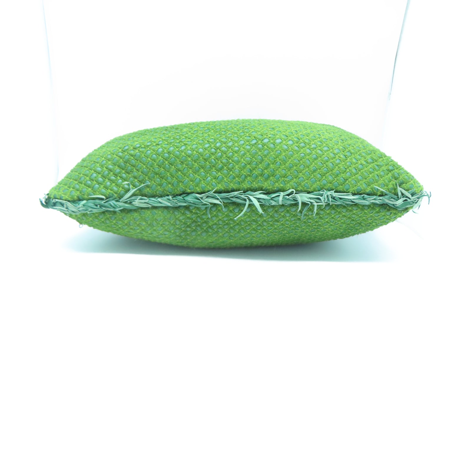 BOTTEGA VENETA 牛皮皮革Hand Bag銀扣手挽袋綠色