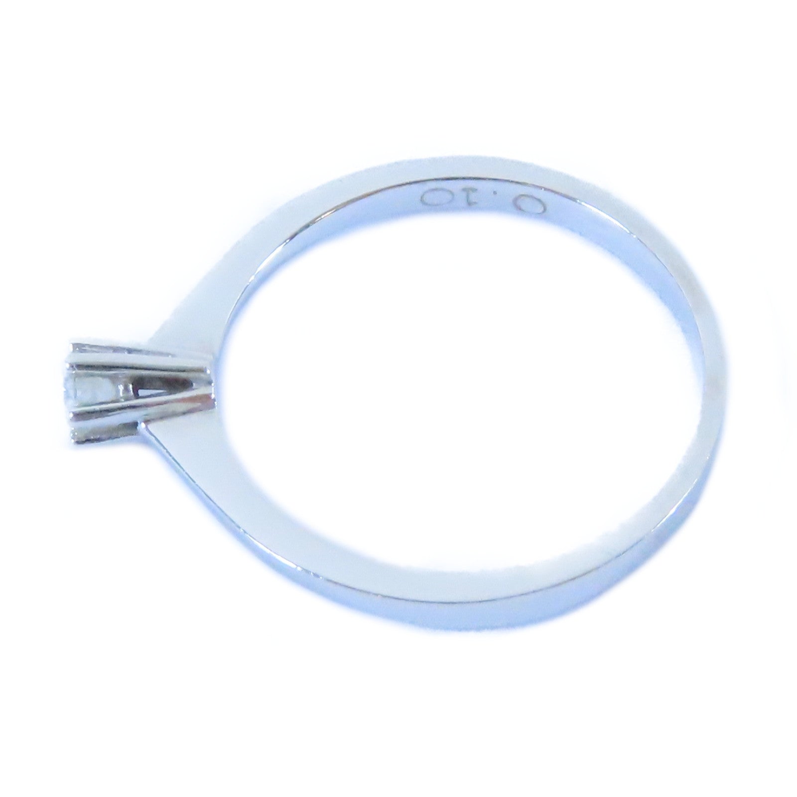 JEWELRY 14K白金Diamond Ring 0.10ct鑽石戒指US#5.5