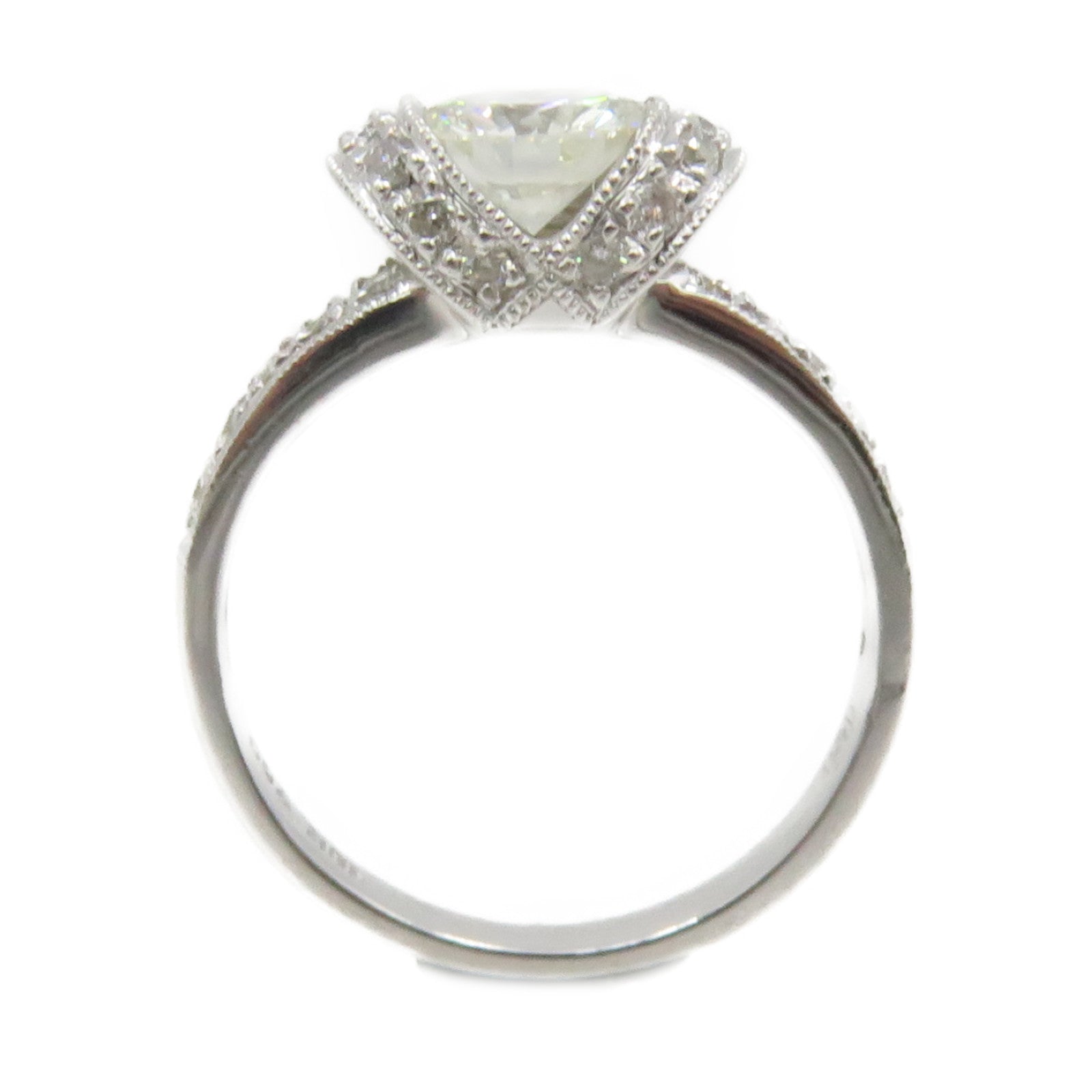 JEWELRY 【激减优惠】18K白金Diamond Ring钻石戒指US#4.75