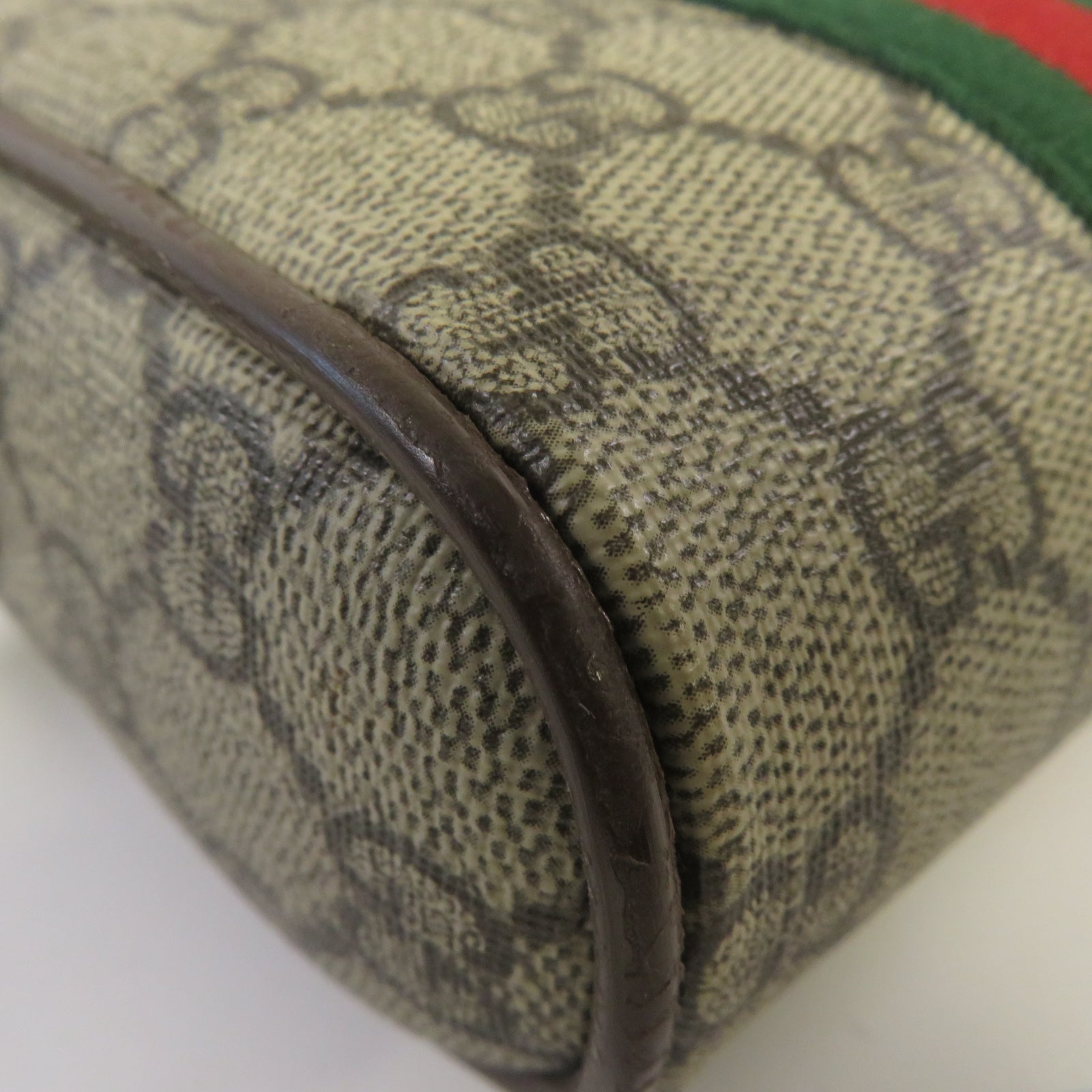 GUCCI 塗層帆布Ophidia Shoulder Bag金扣肩背袋啡色