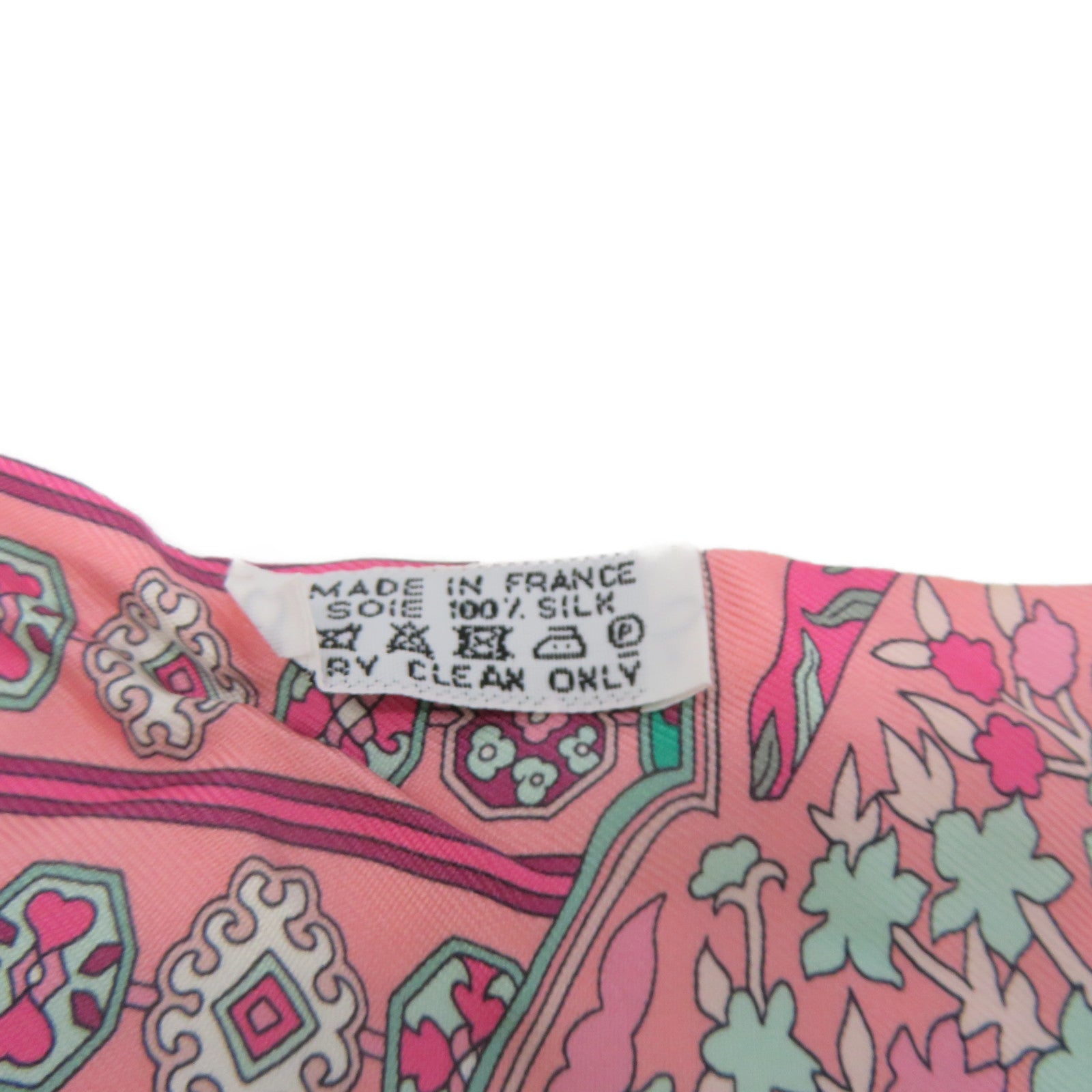 HERMES Silk Twilly Scarf Pink/Color