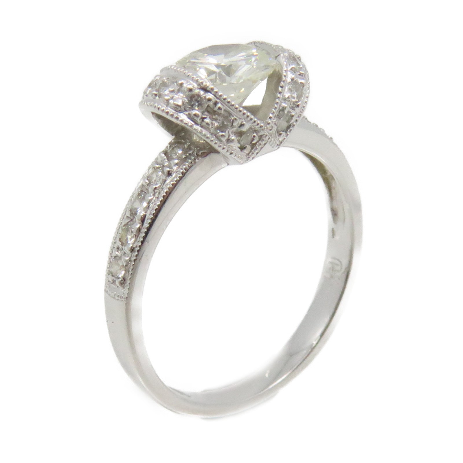 JEWELRY 【激减优惠】18K白金Diamond Ring钻石戒指US#4.75