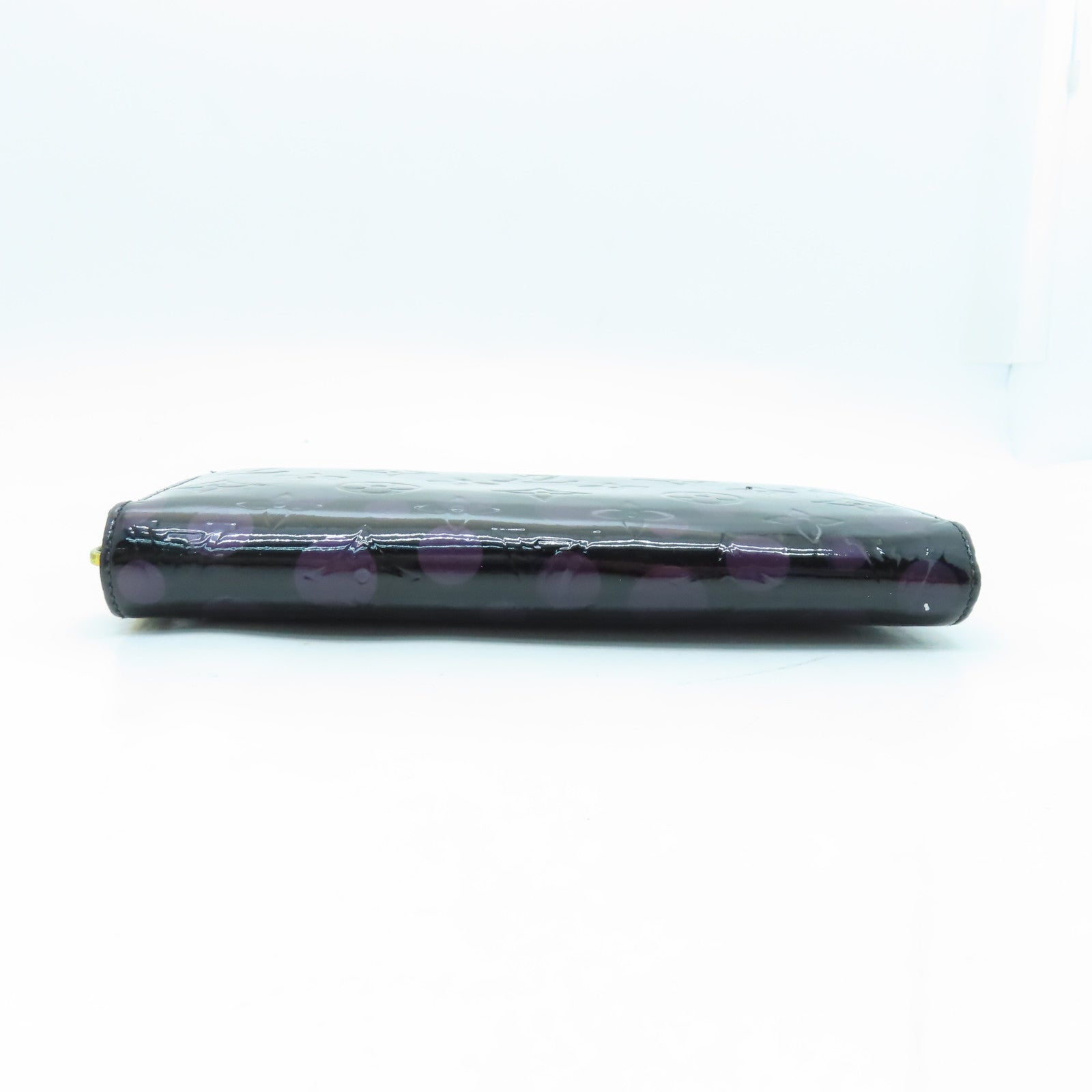 LOUIS VUITTON 【激減優惠】Vernis Dots Infinity Long Wallet金扣長錢包紫色
