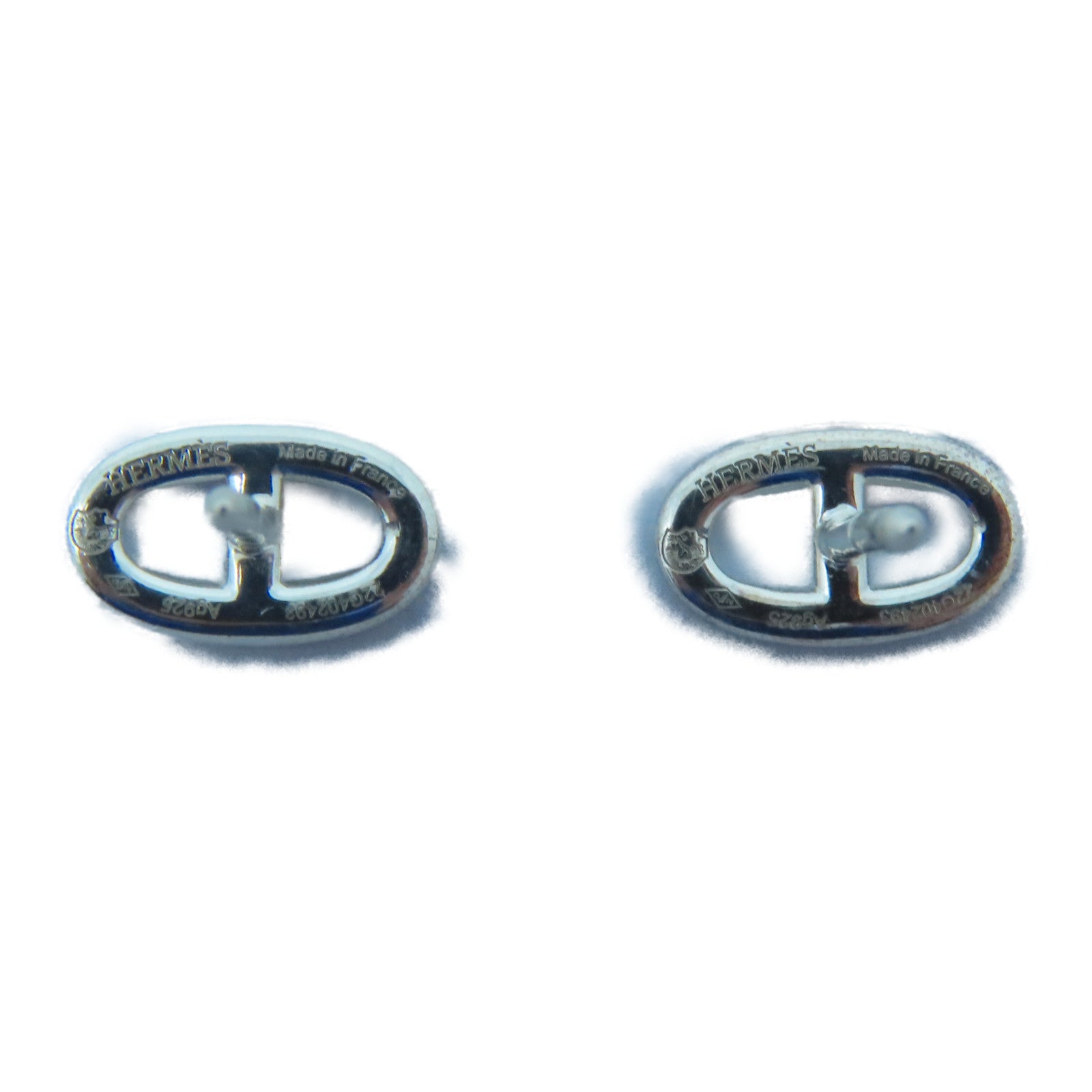HERMES 925純銀Earrings耳環銀色