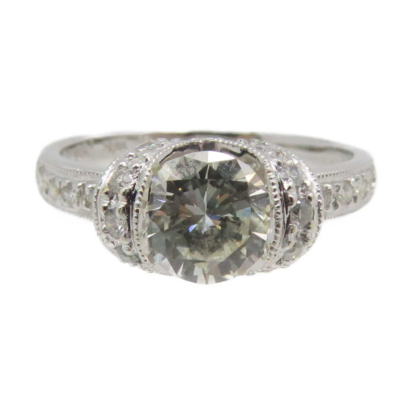 JEWELRY 【激减优惠】18K白金Diamond Ring钻石戒指US#4.75