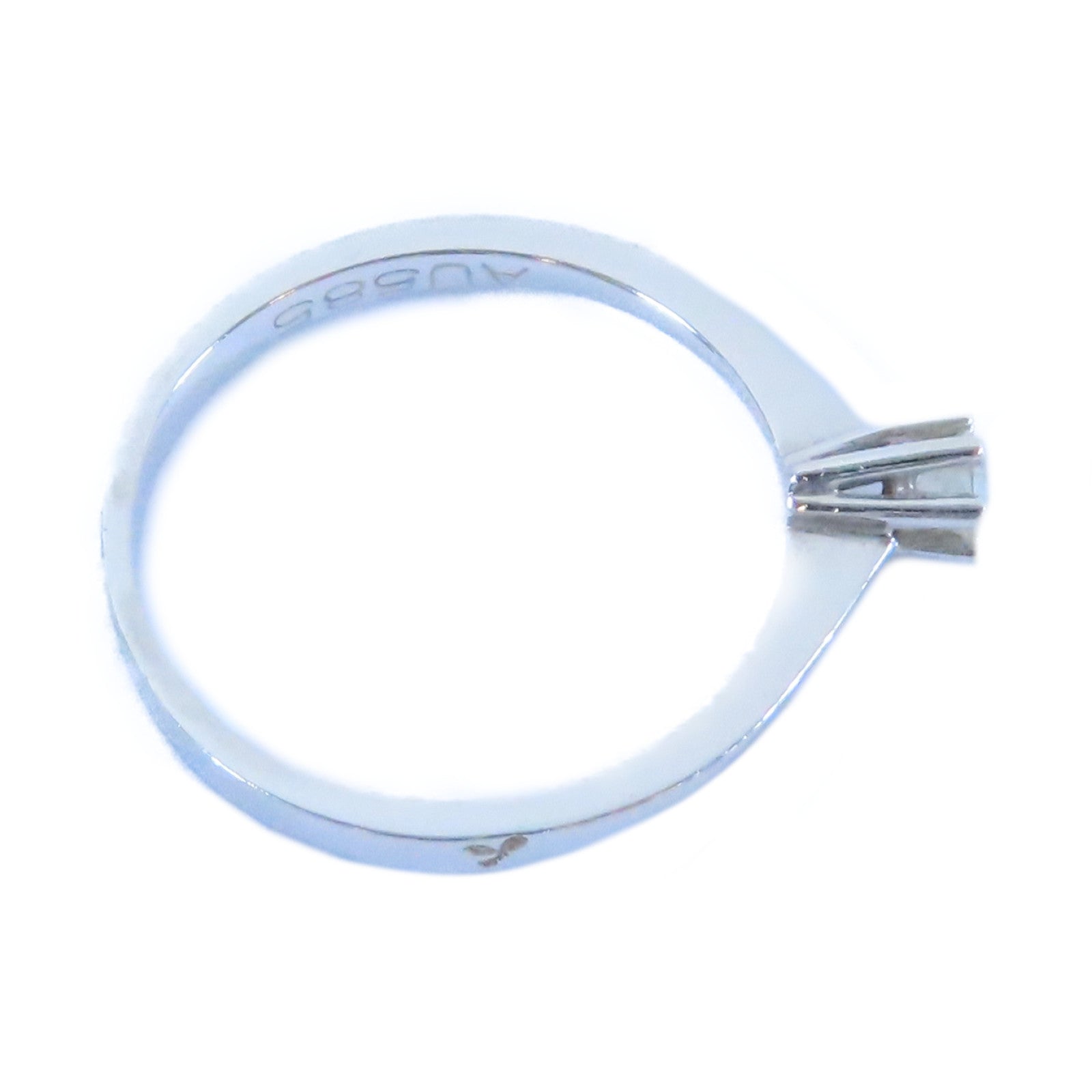 JEWELRY 14K白金Diamond Ring 0.10ct鑽石戒指US#5.5