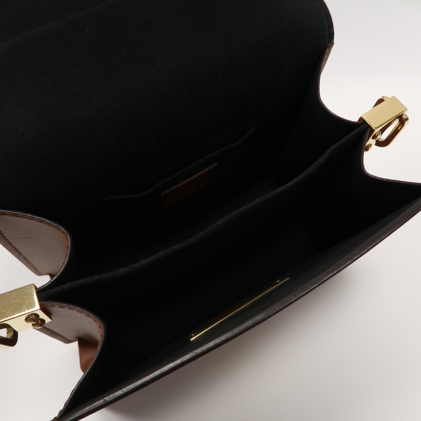 LOUIS VUITTON Monogram Mini Dauphine金扣肩背袋啡色