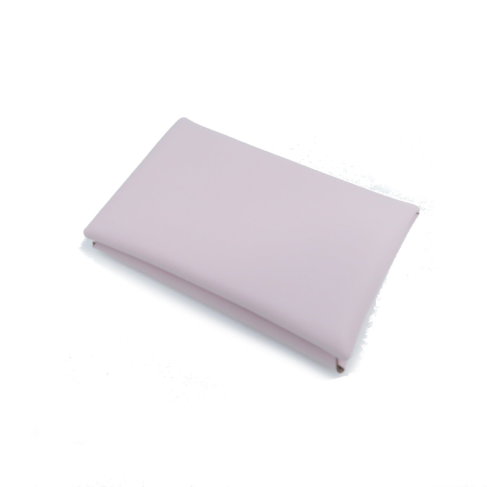 HERMES Chevre Leather Calvi Silver Buckle Card Holder Lavender
