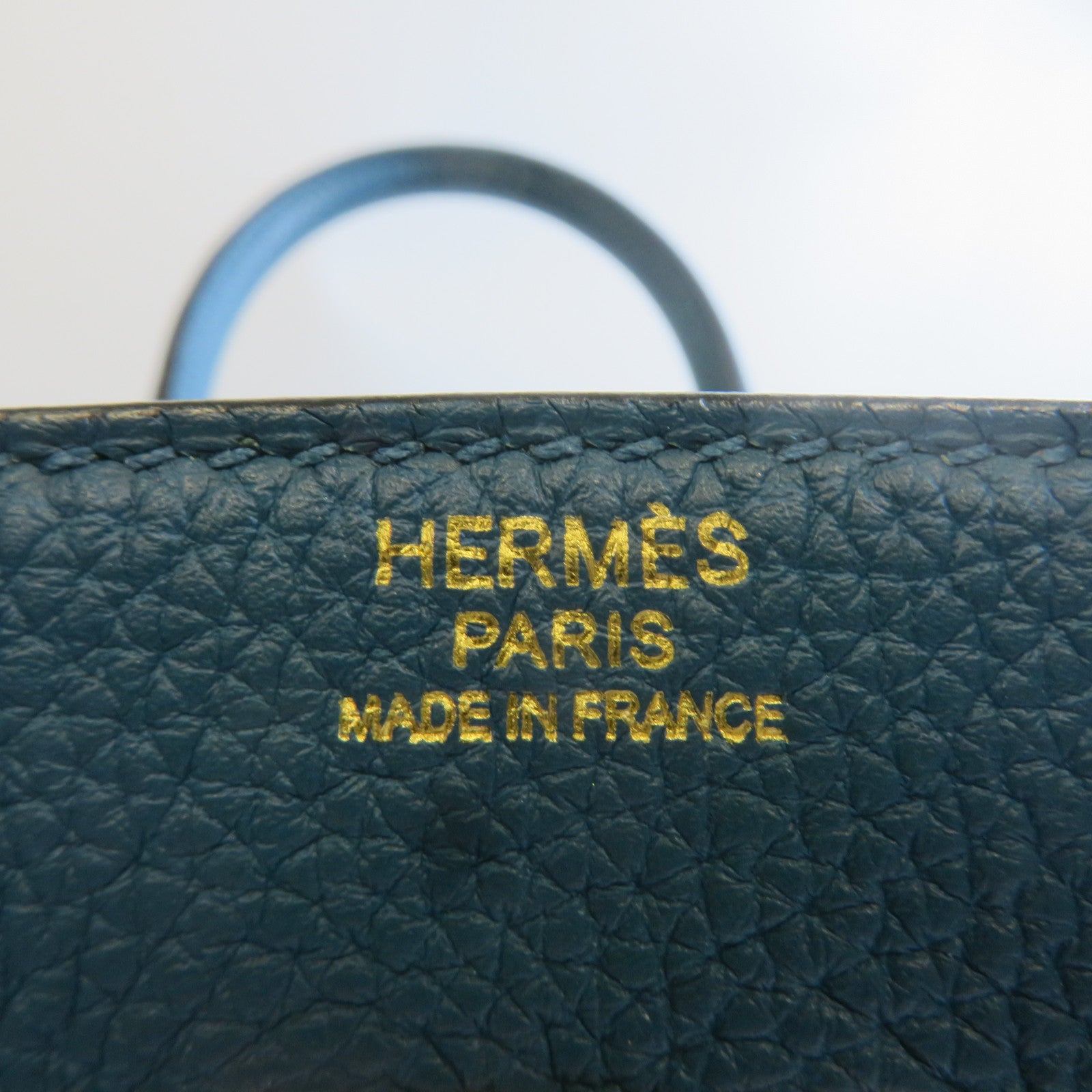 HERMES Togo皮革Birkin 30金扣手挽袋伊茲密爾藍色