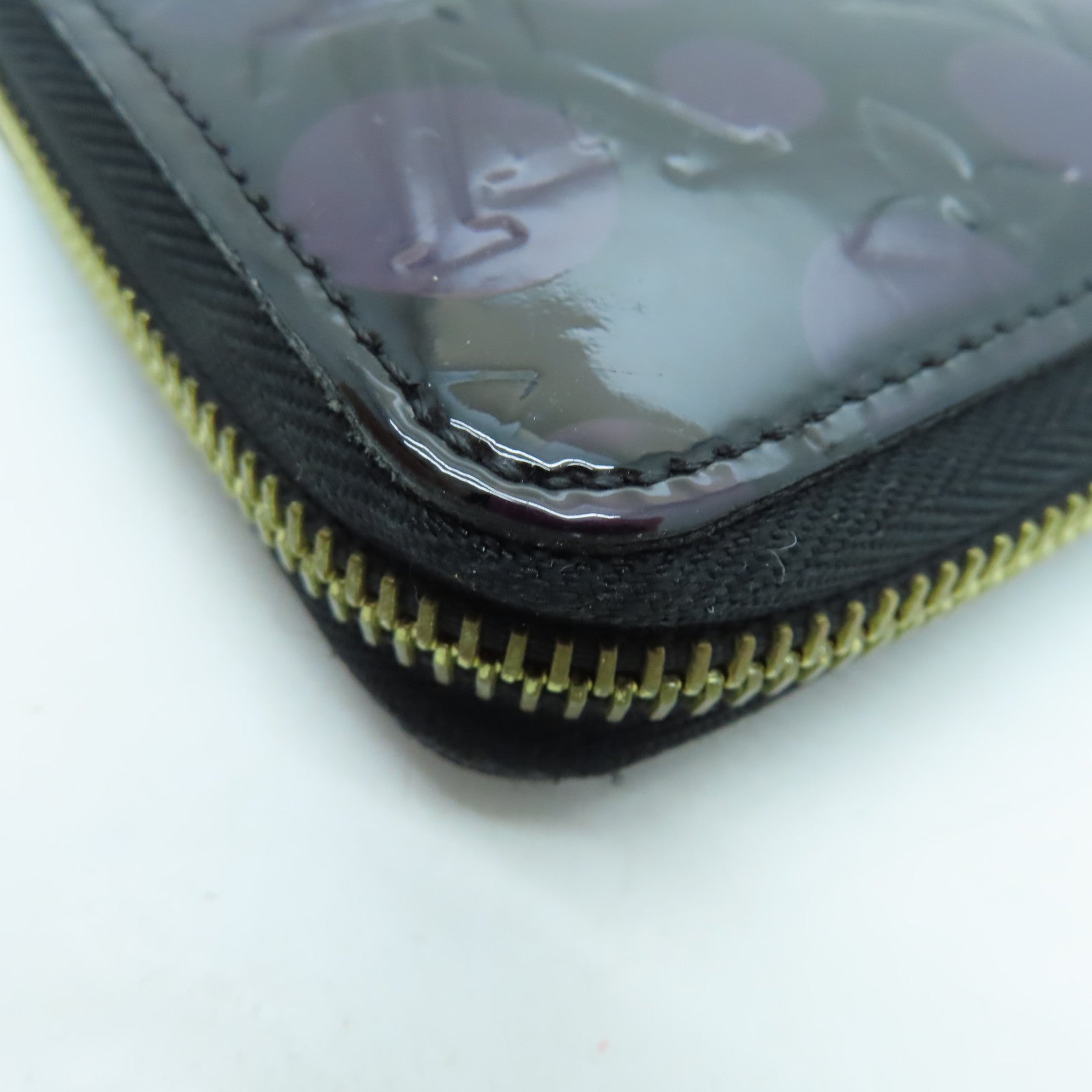 LOUIS VUITTON 【激減優惠】Vernis Dots Infinity Long Wallet金扣長錢包紫色