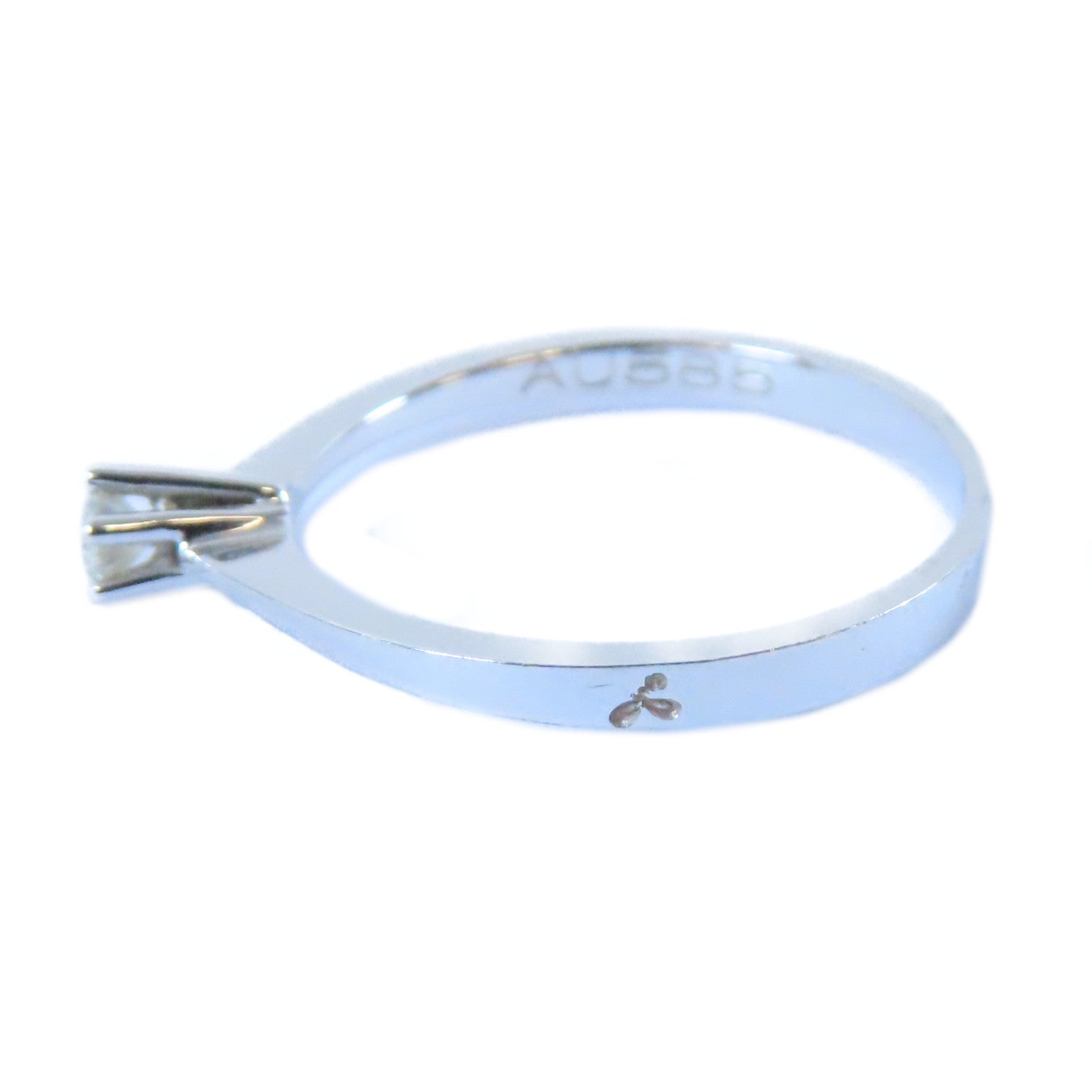 JEWELRY 14K白金Diamond Ring 0.10ct鑽石戒指US#5.5