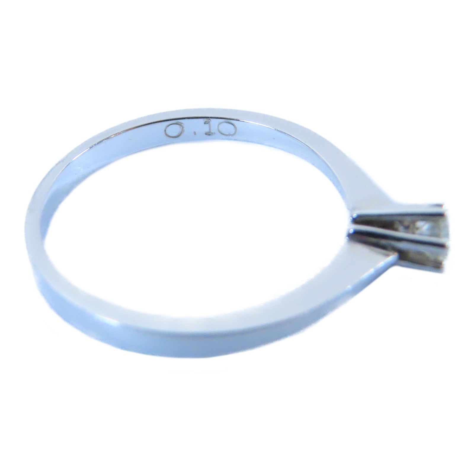 JEWELRY 14K白金Diamond Ring 0.10ct鑽石戒指US#5.5