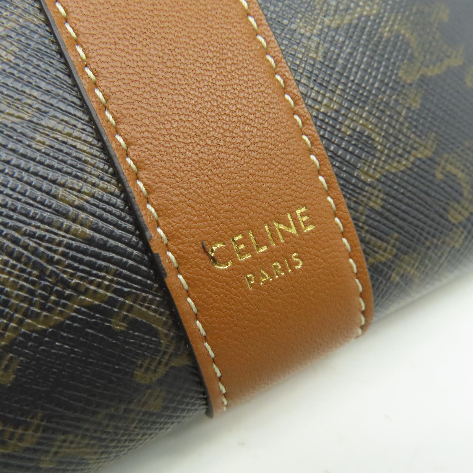CELINE 塗層皮革Small Trifold Wallet短錢包啡色