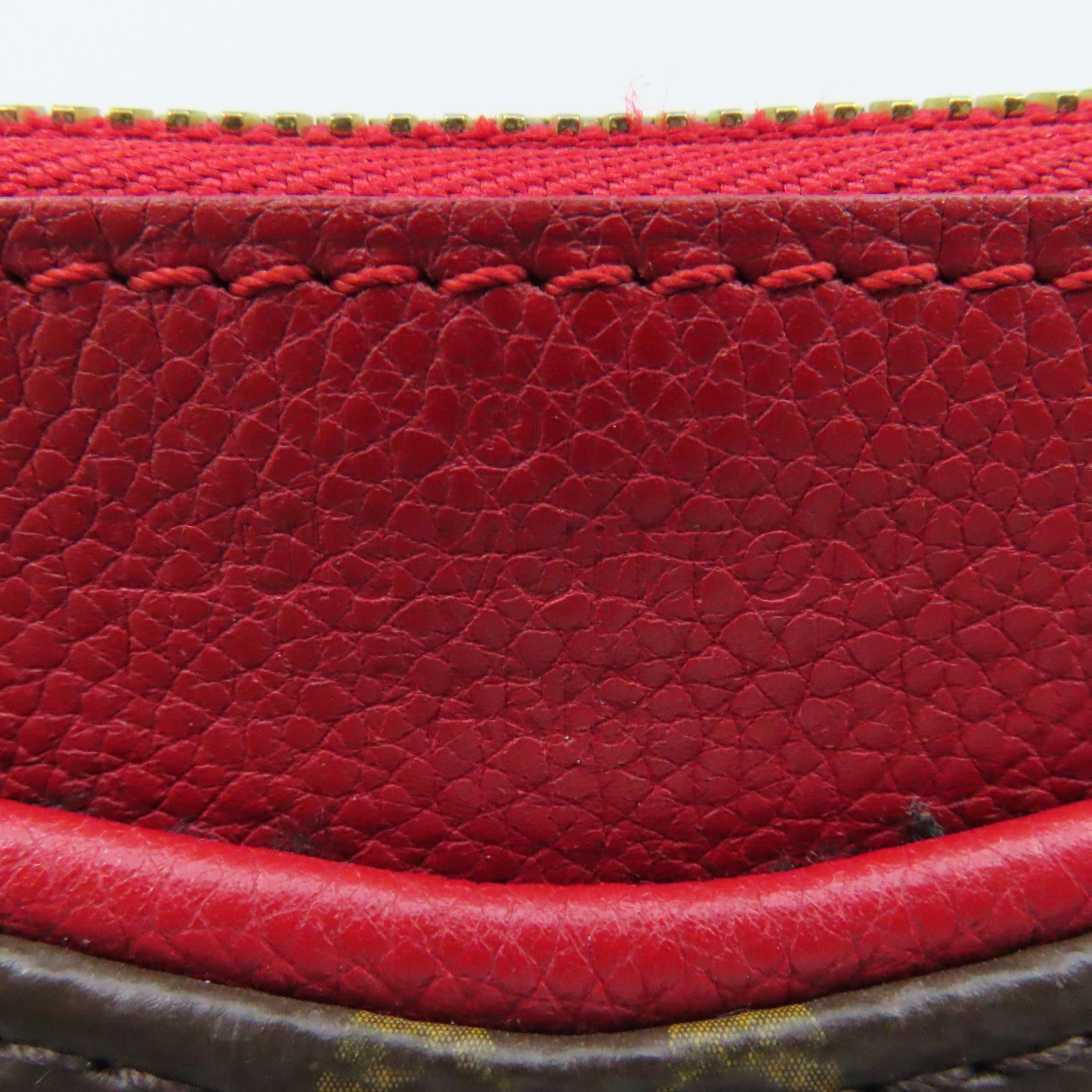 LOUIS VUITTON Monogram Pallas BB 2Way Shoulder Bag手挽肩背兩用袋啡色/紅色