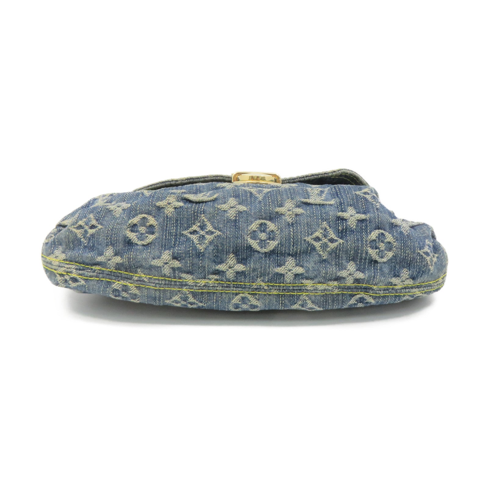 LOUIS VUITTON Mono Denim Mini Pleaty Hand Bag手挽袋藍色