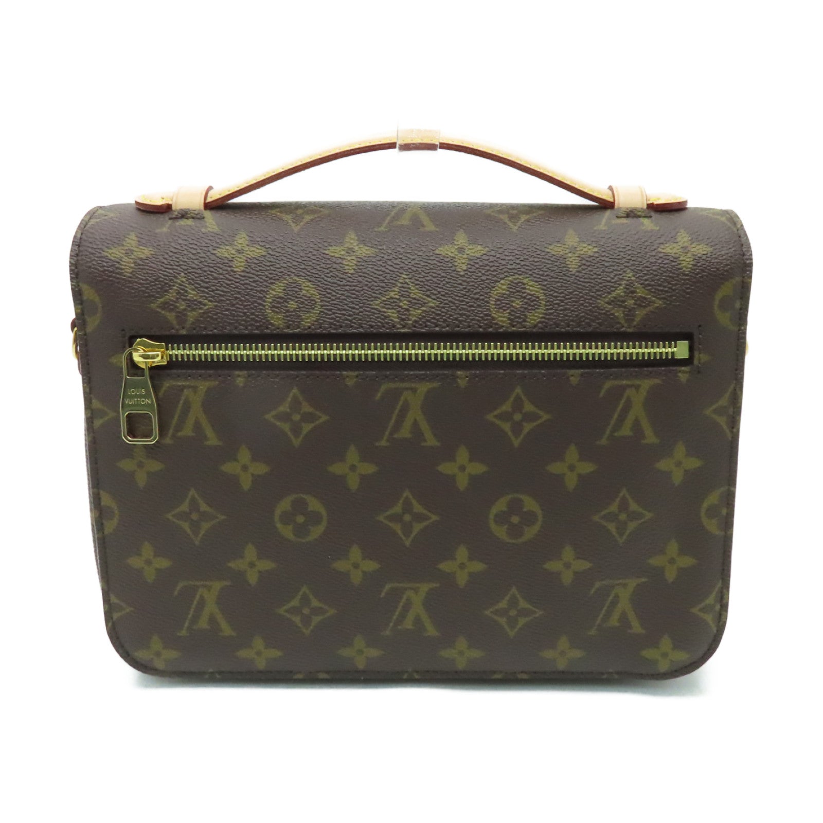 LOUIS VUITTON Monogram Pochette Metis金扣手挽肩背兩用袋棕色