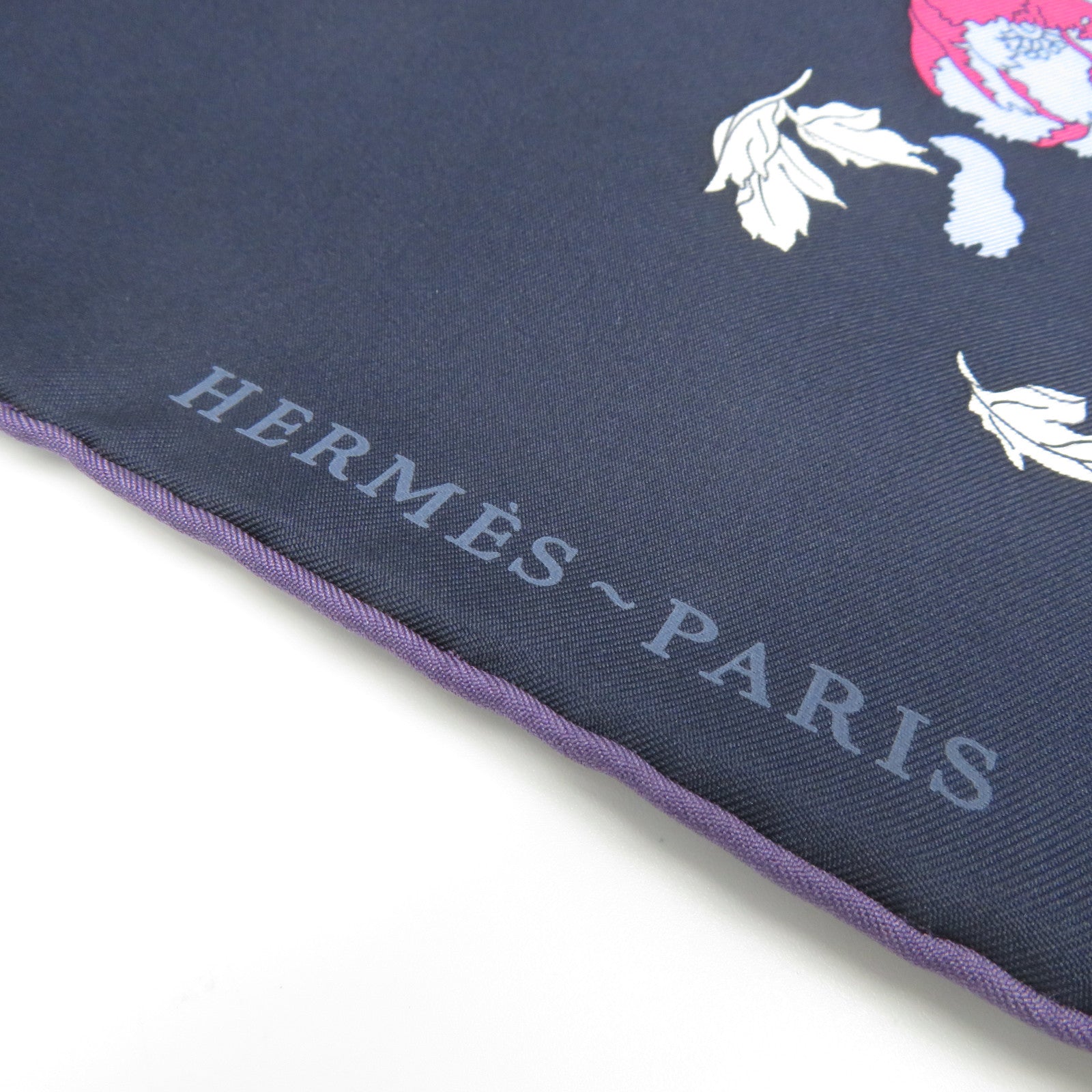 HERMES 絲質Scarf絲巾藍色