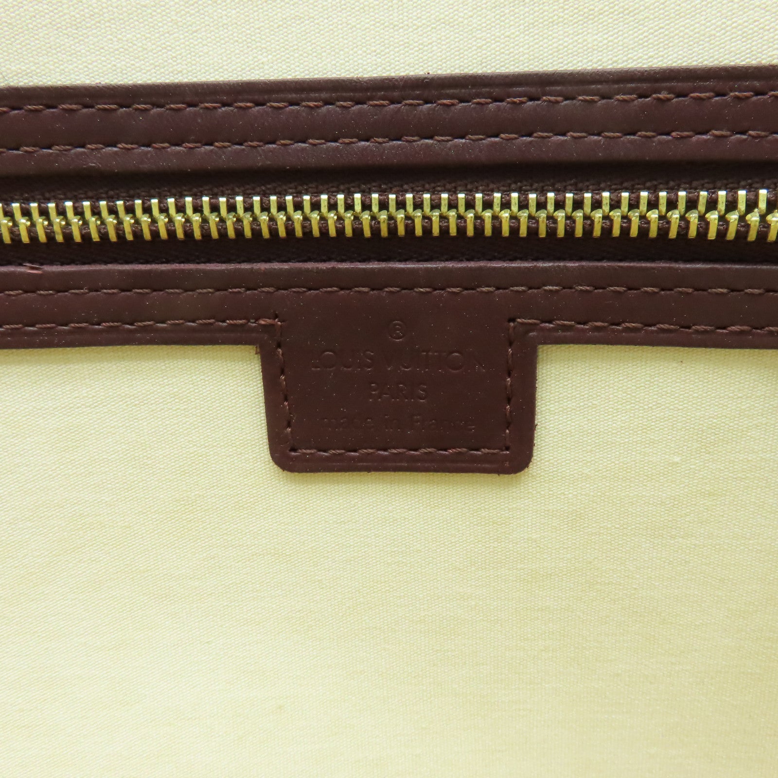 LOUIS VUITTON Monogram Alma Haut金扣手挽袋酒紅色