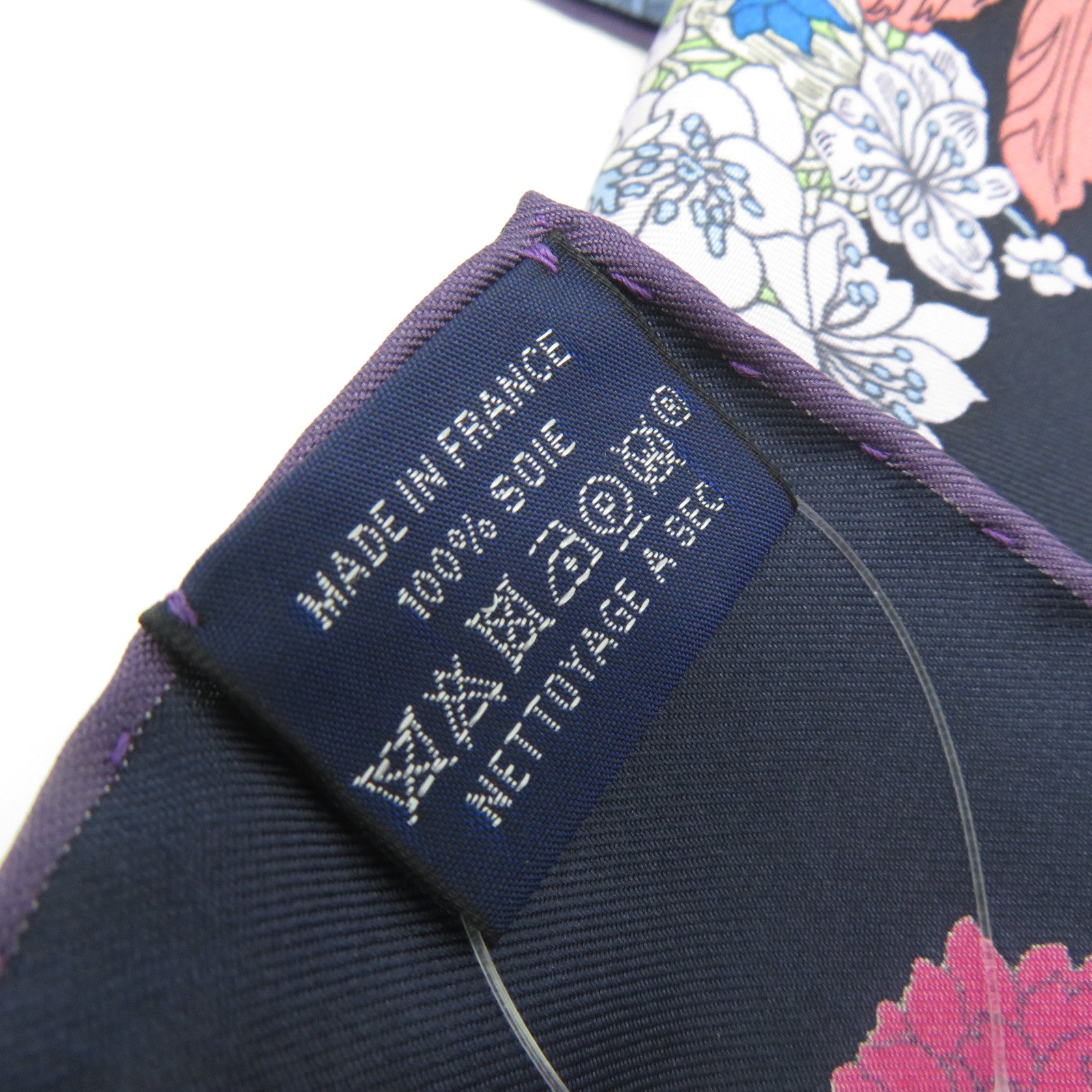 HERMES 絲質Scarf絲巾藍色