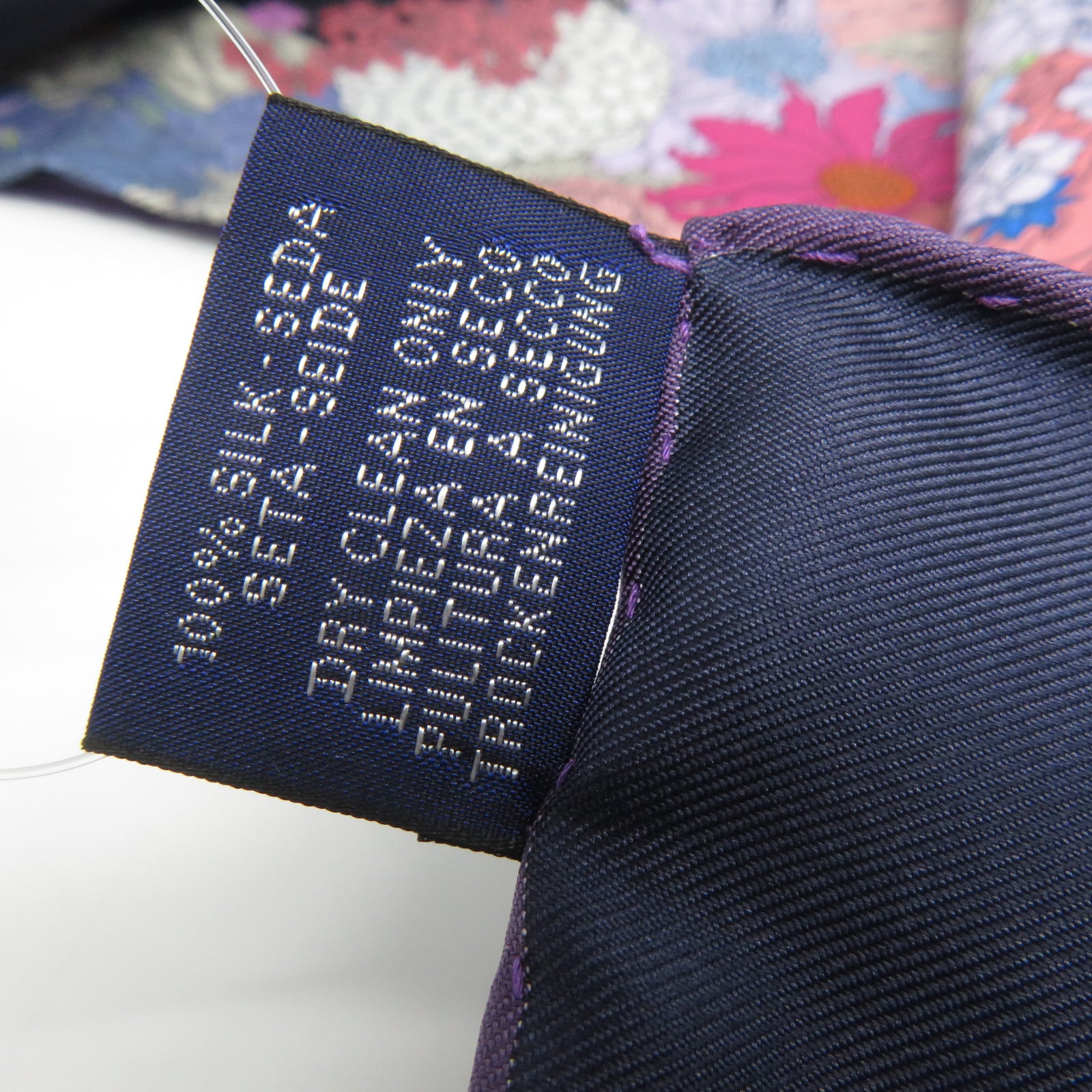 HERMES 絲質Scarf絲巾藍色