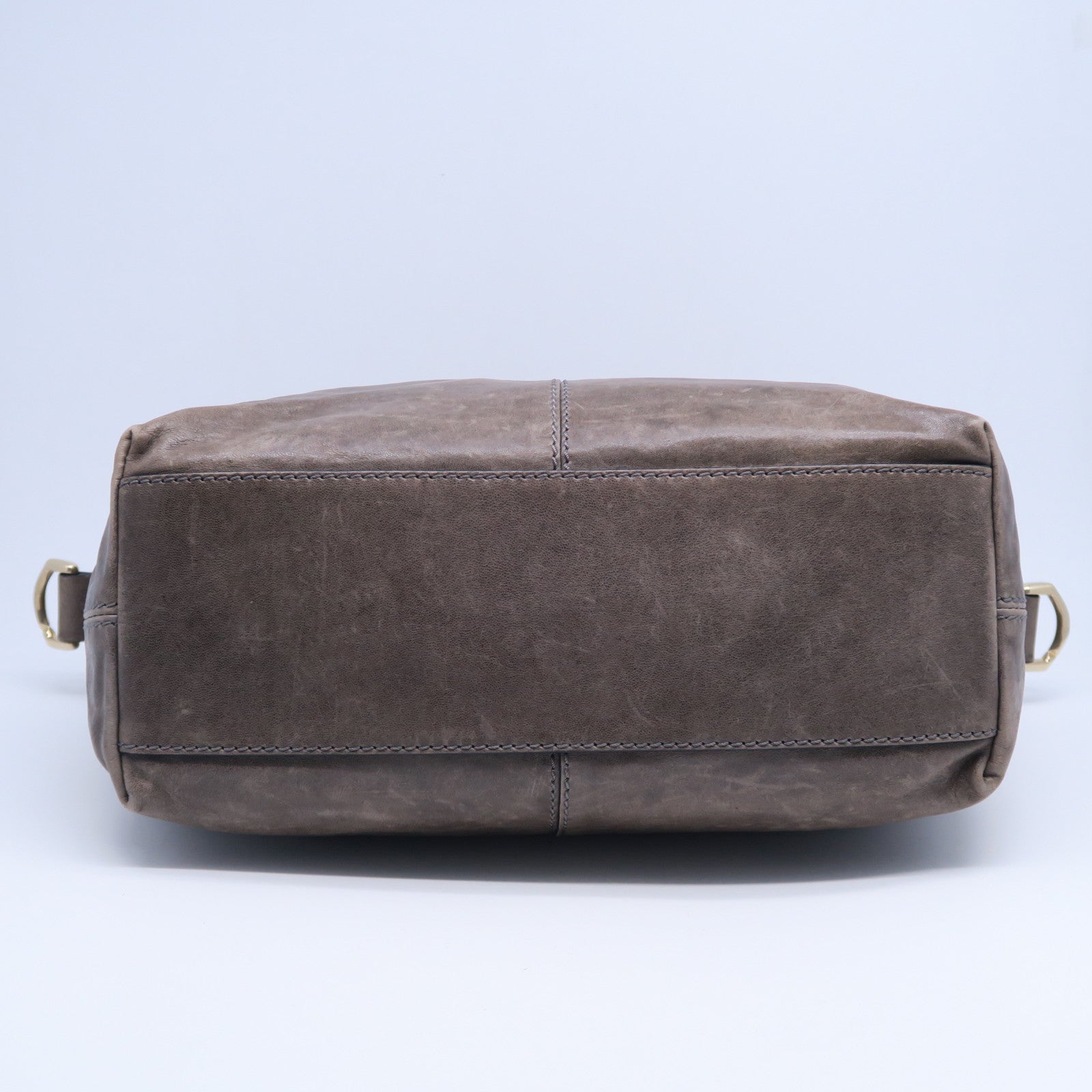 GIVENCHY 牛皮皮革2 Way Shoulder Bag金扣手挽肩背兩用袋啡色