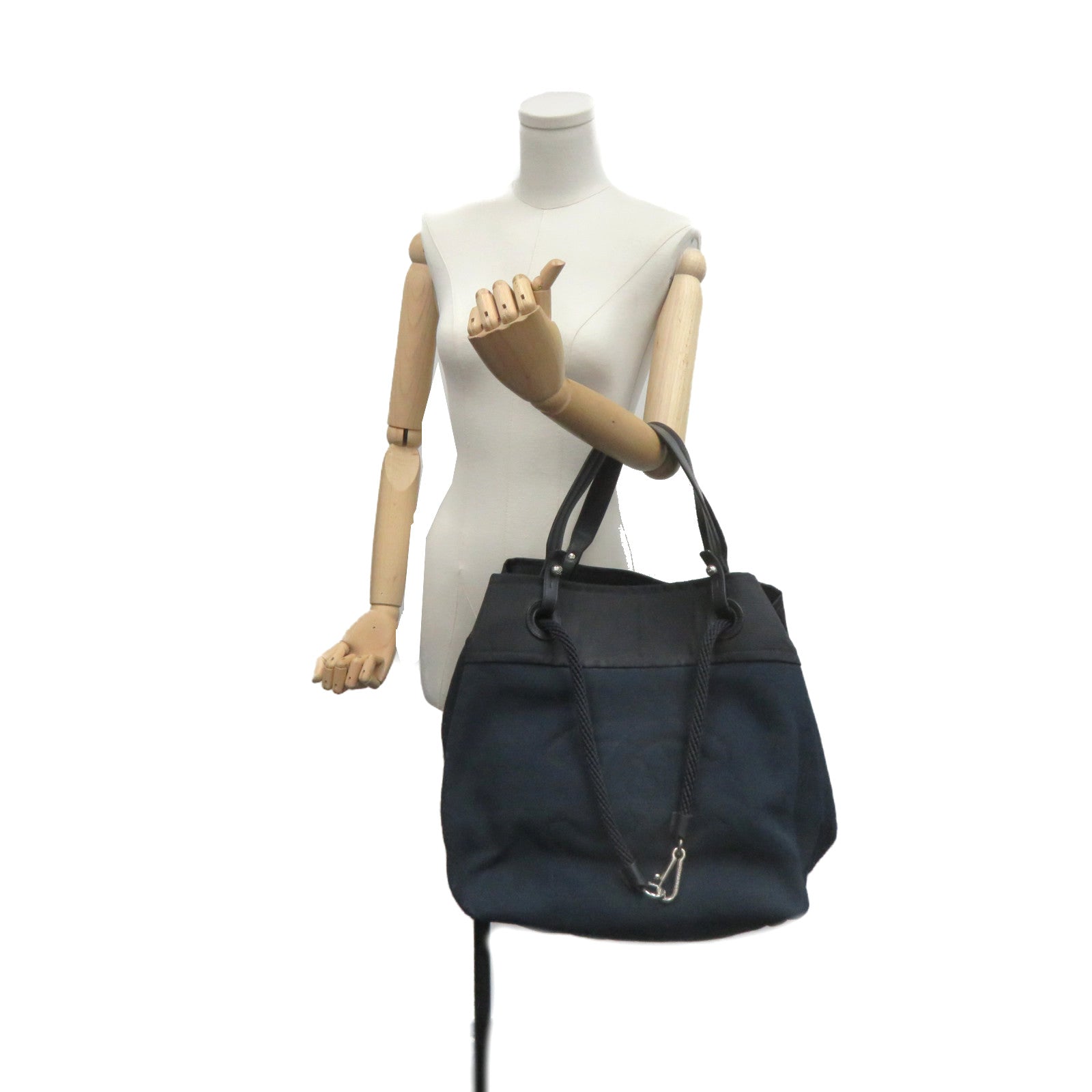 CHANEL Canvas 2Way Shoulder Bag Handle Shoulder Bag Royal Blue/Black