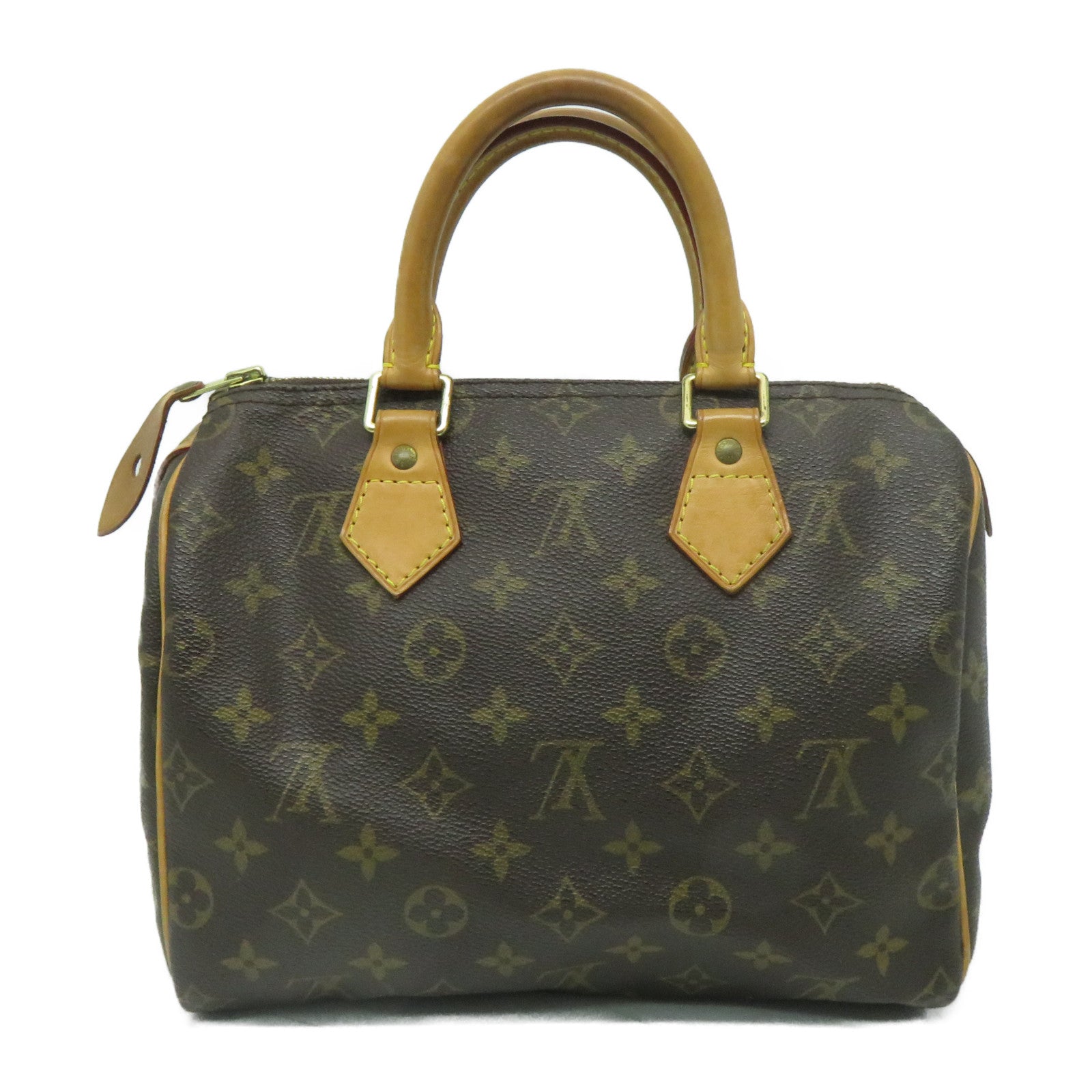 LOUIS VUITTON Monogram Speedy 25金扣手挽袋啡色