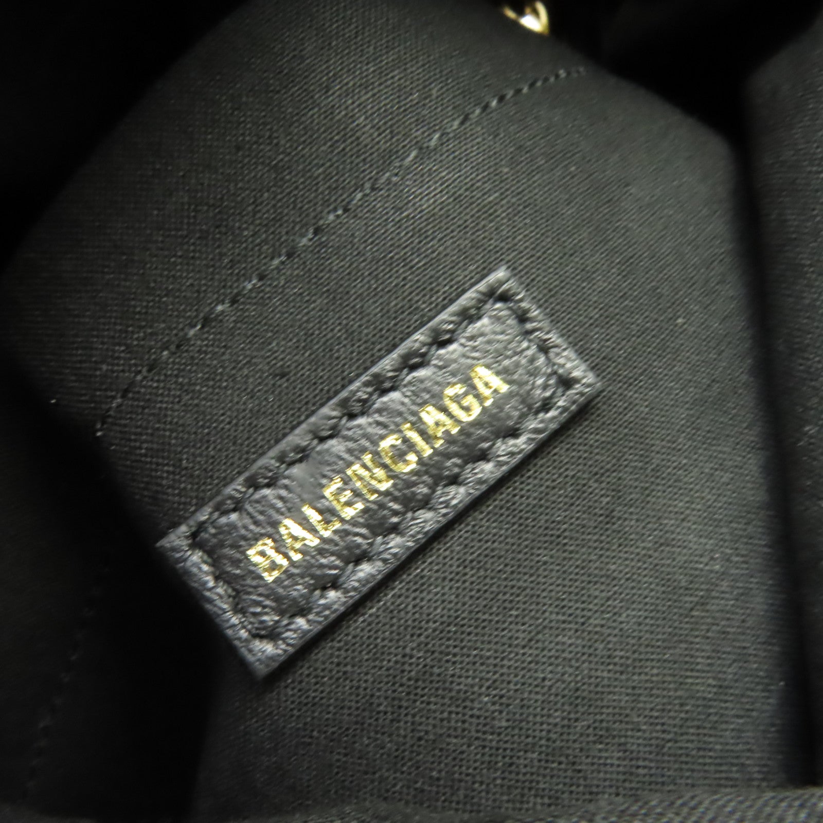 BALENCIAGA 牛皮皮革Monaco Small Chain Shoulder Bag金扣鏈帶肩背袋黑色